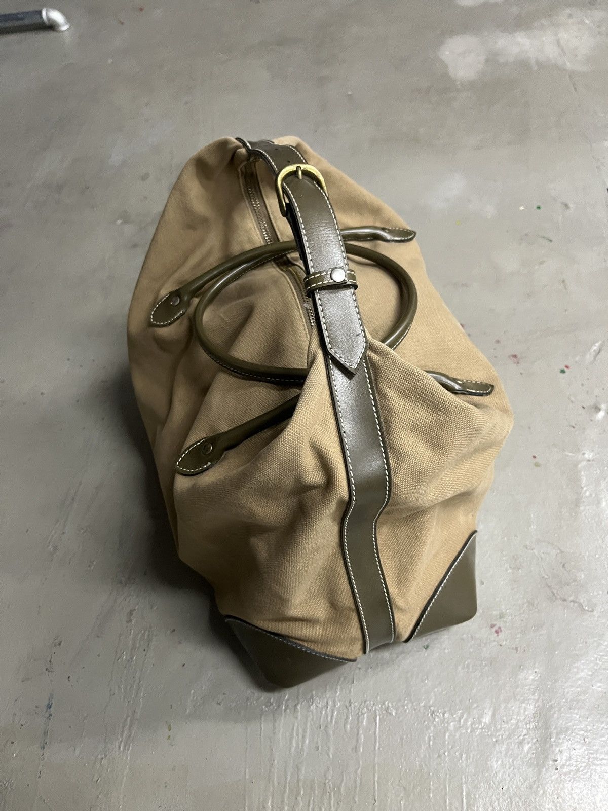 If Six Was Nine Vintage Comme Ca Duck Canvas Duffle Bowling Boston Bag Size ONE SIZE - 15 Thumbnail