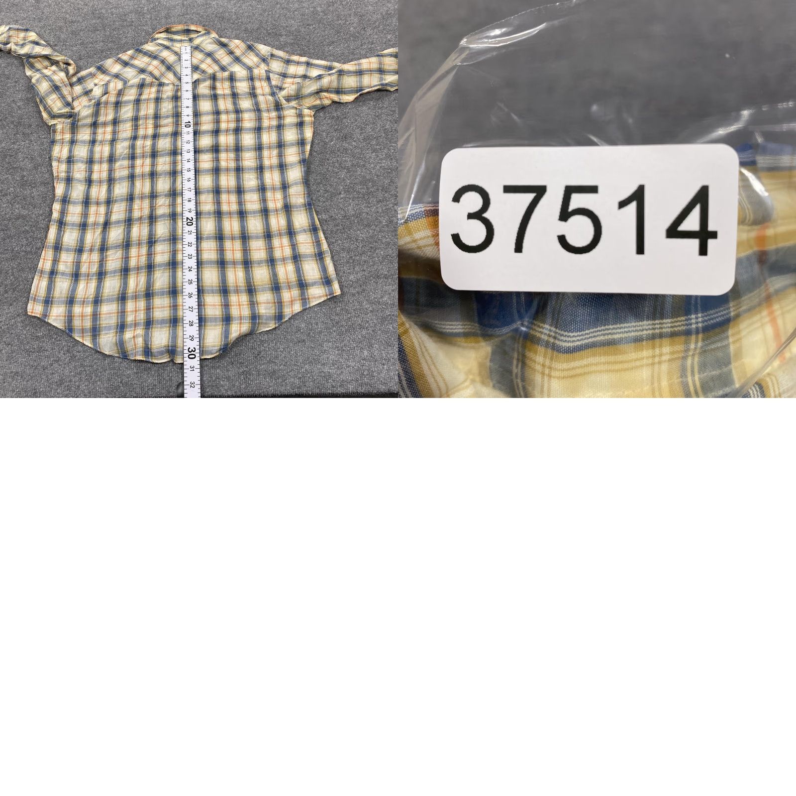 JCPenney VINTAGE JCPenney Shirt Mens XL Beige Plaid Long Sleeve Snap Button Up Pockets Size US XL / EU 56 / 4 - 8 Thumbnail