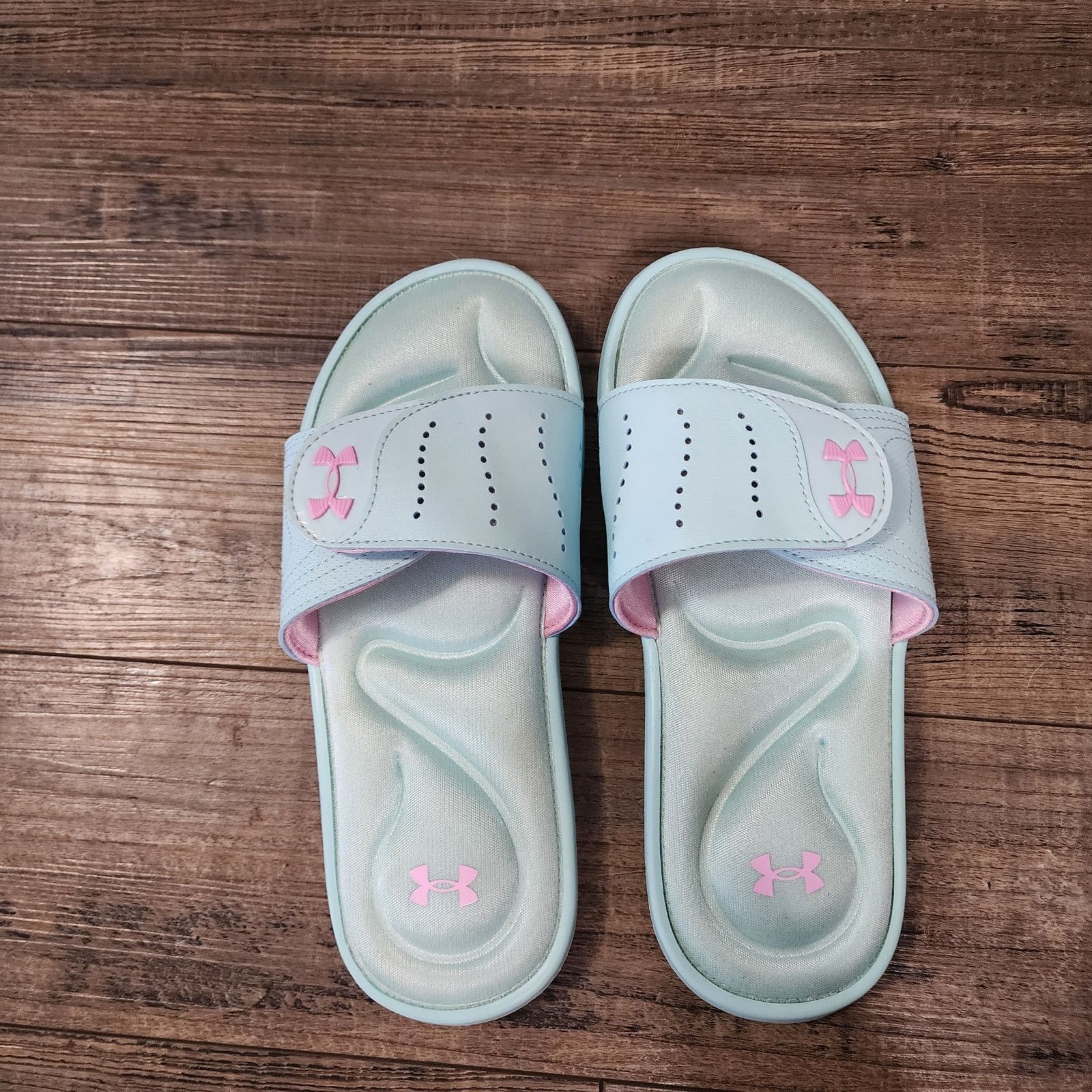Under Armour Under Armour Ignite IX W SZ 7 blue pink slides Pre-owned SH2 Size US 7 / IT 37 - 6 Thumbnail