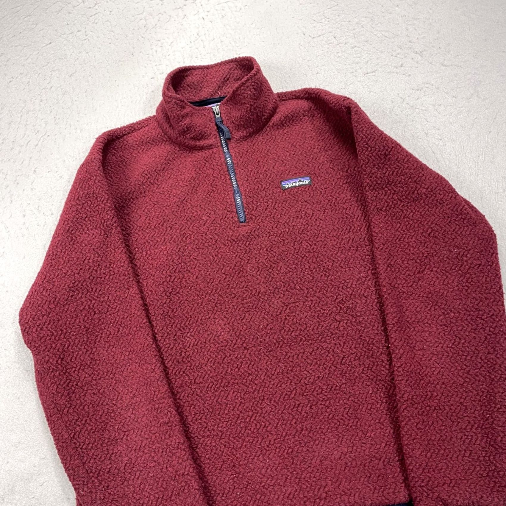 Patagonia Patagonia Jacket Mens XL Blue Red Woolyester 1/4 Zip Fleece Pullover Outdoor Bomber Jacket Mens XL Blue Red Woolyester 1/4 Zip Fleece Pullover Size US XL / EU 56 / 4 - 3 Thumbnail