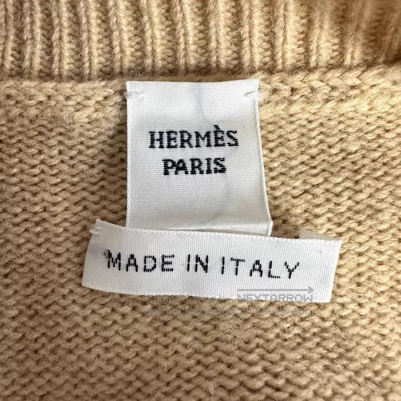 Hermes Hermes Khaki Cartoon Pattern Open Front Long Sleeve Knit C Size XS / US 0-2 / IT 36-38 - 3 Thumbnail