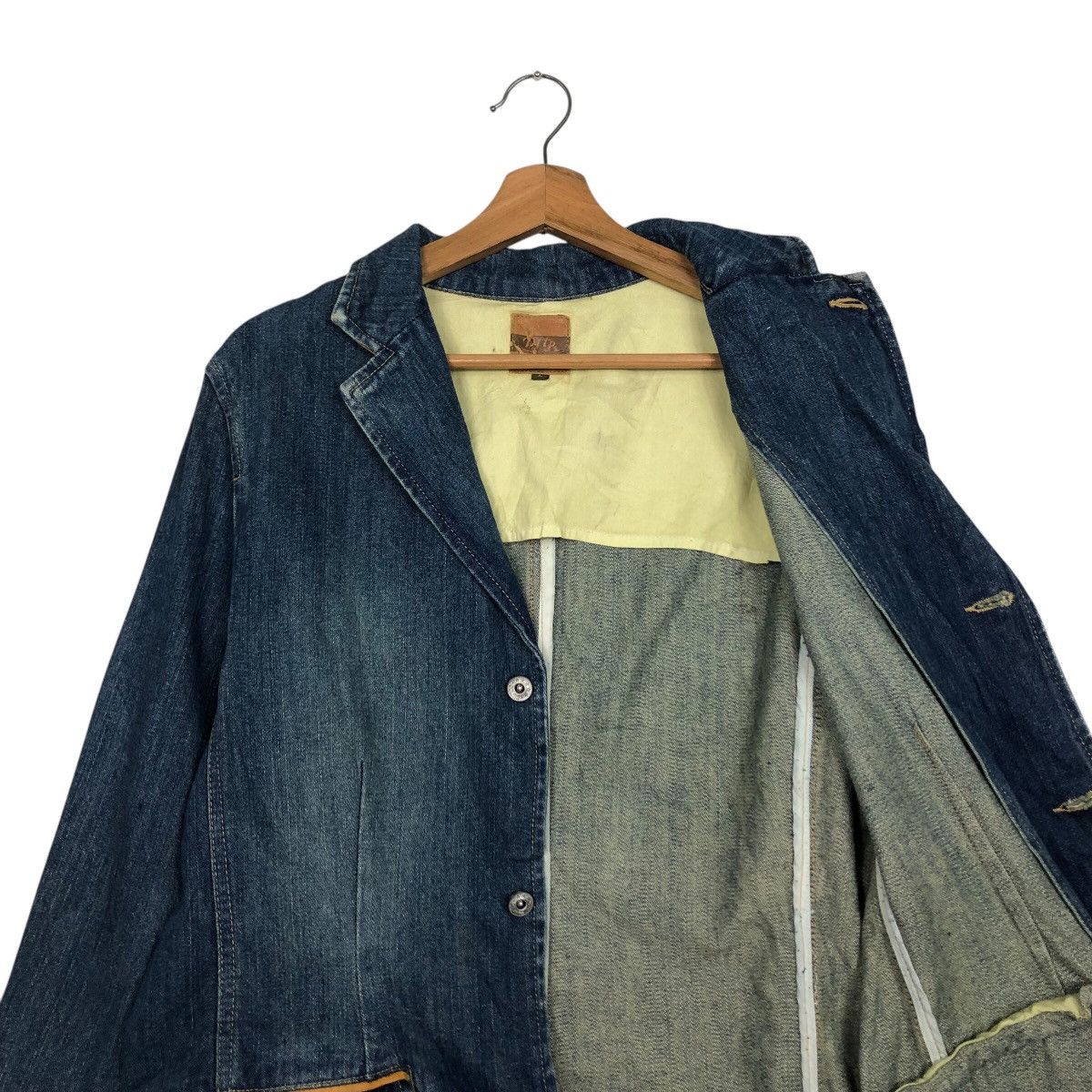 Japanese Brand 📌Vintage Denim Worker Jacket PTTP Japan Issey Miyake Size L / US 10 / IT 46 - 13 Thumbnail