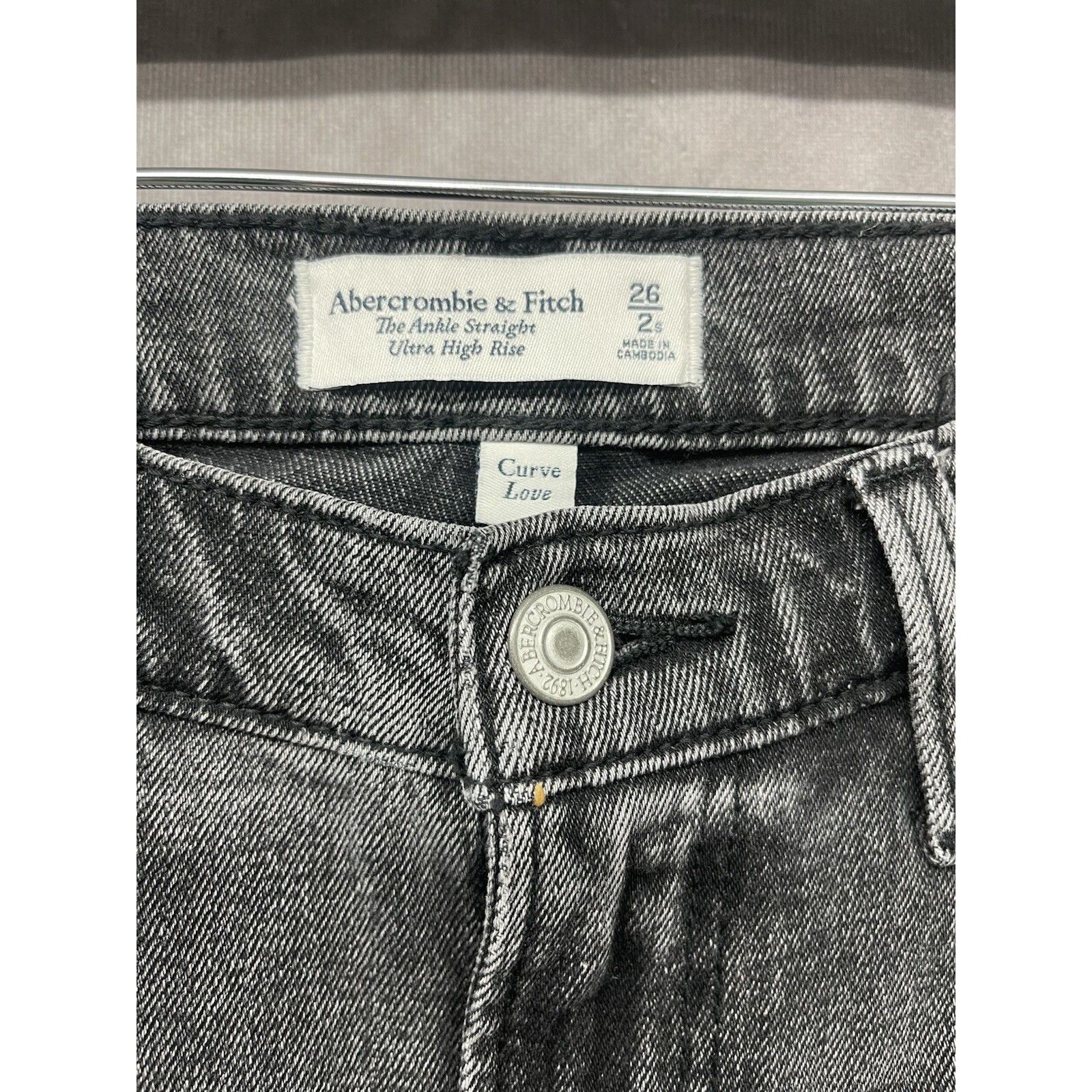 Abercrombie & Fitch Abercrombie & Fitch Curve Love The Ankle Straight Ultra High Size 26" / US 2 / IT 38 - 4 Thumbnail