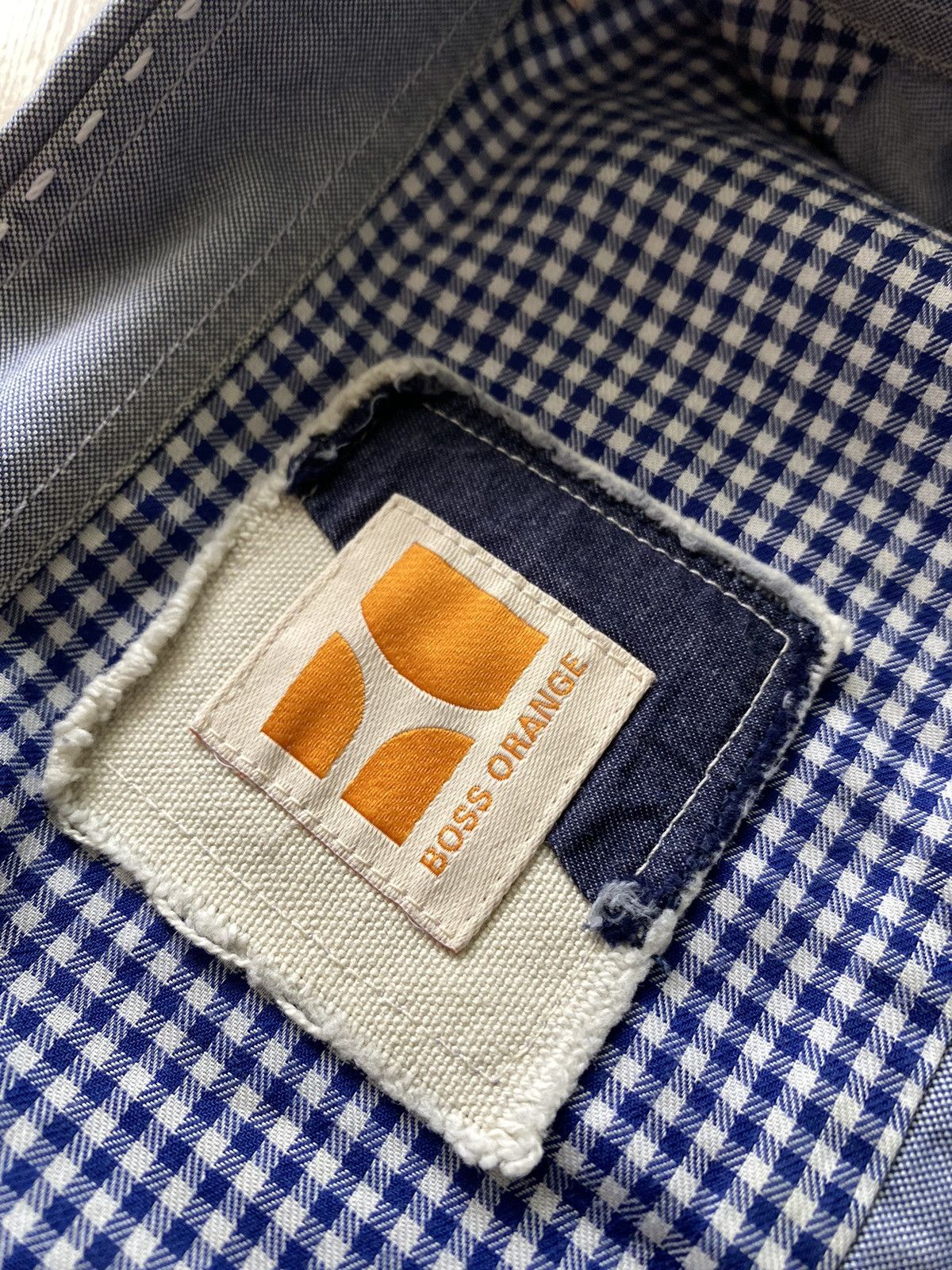 Hugo Boss Hugo Boss Orange Oxford ls shirt Size US L / EU 52-54 / 3 - 3 Thumbnail