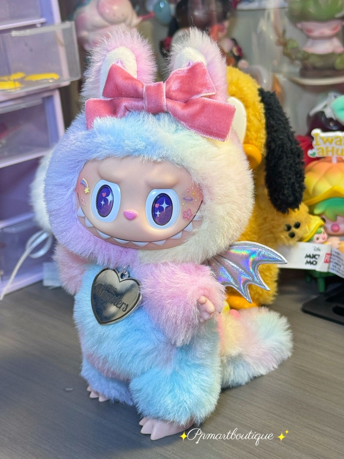 Vintage Custom Labubu Handcrafted DIY 18cm Plush Keychain Size ONE SIZE - 5 Thumbnail