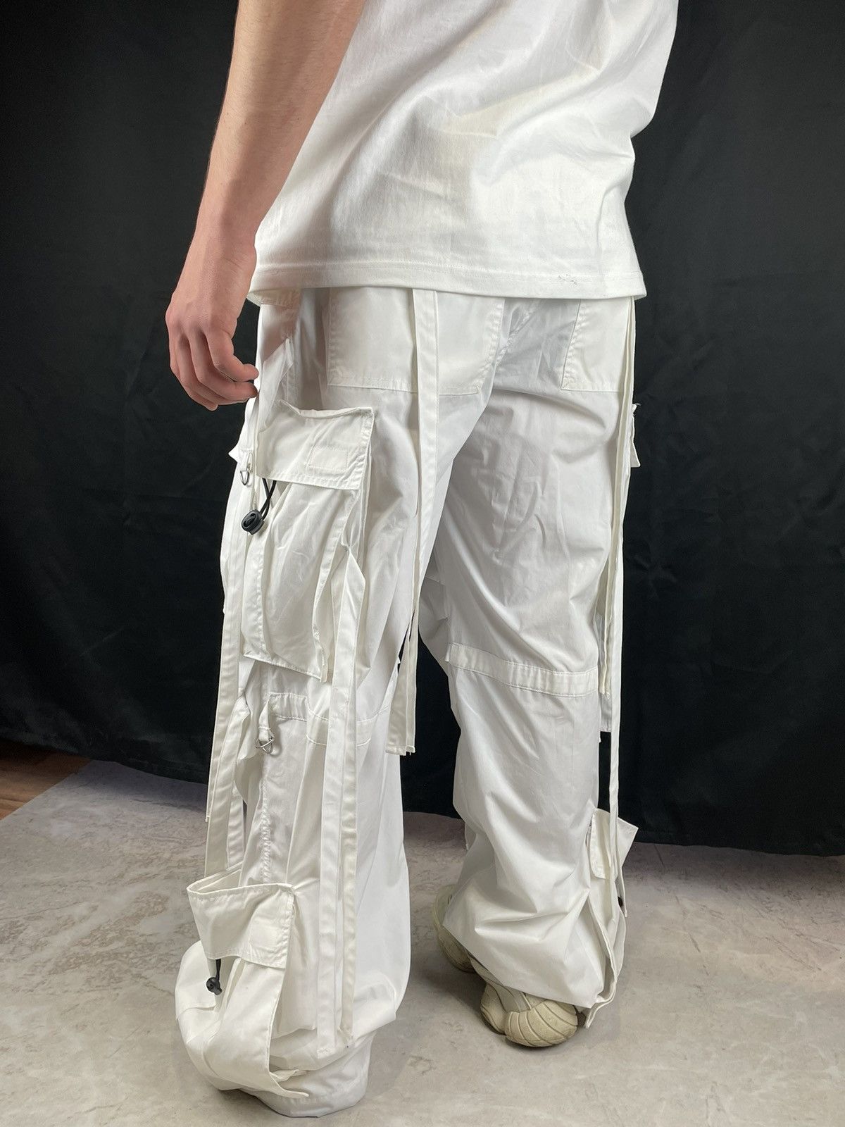 If Six Was Nine × Japanese Brand Junya Watanabe Rick Owens Style Bondage Cargo Baggy Pant Size US 38 / EU 54 - 24 Thumbnail