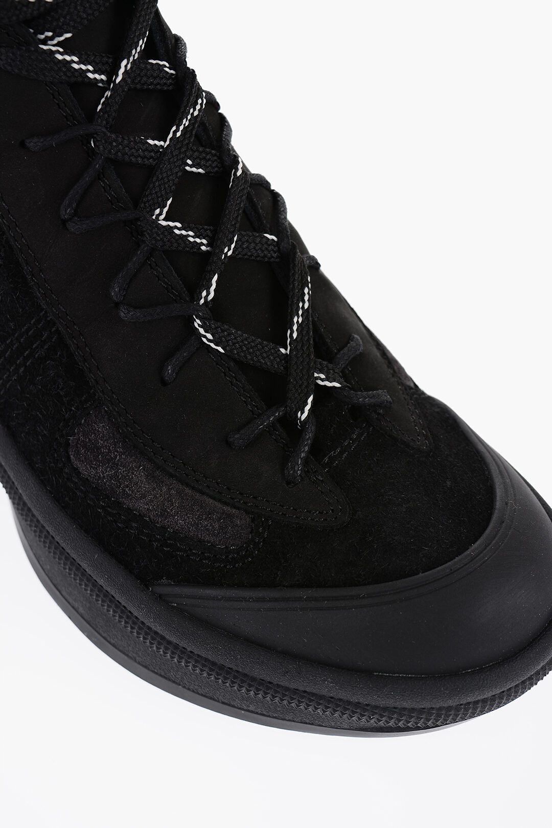 Jil Sander og1mm0625 Vibram Sole Suede Trek Booties in Black Size US 7 / EU 40 - 4 Thumbnail