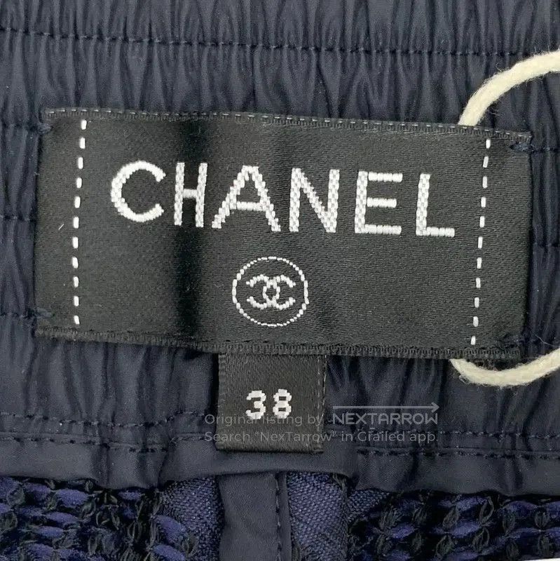 Chanel Chanel Women's Navy Polyester Track Pants . Size 23" - 6 Thumbnail