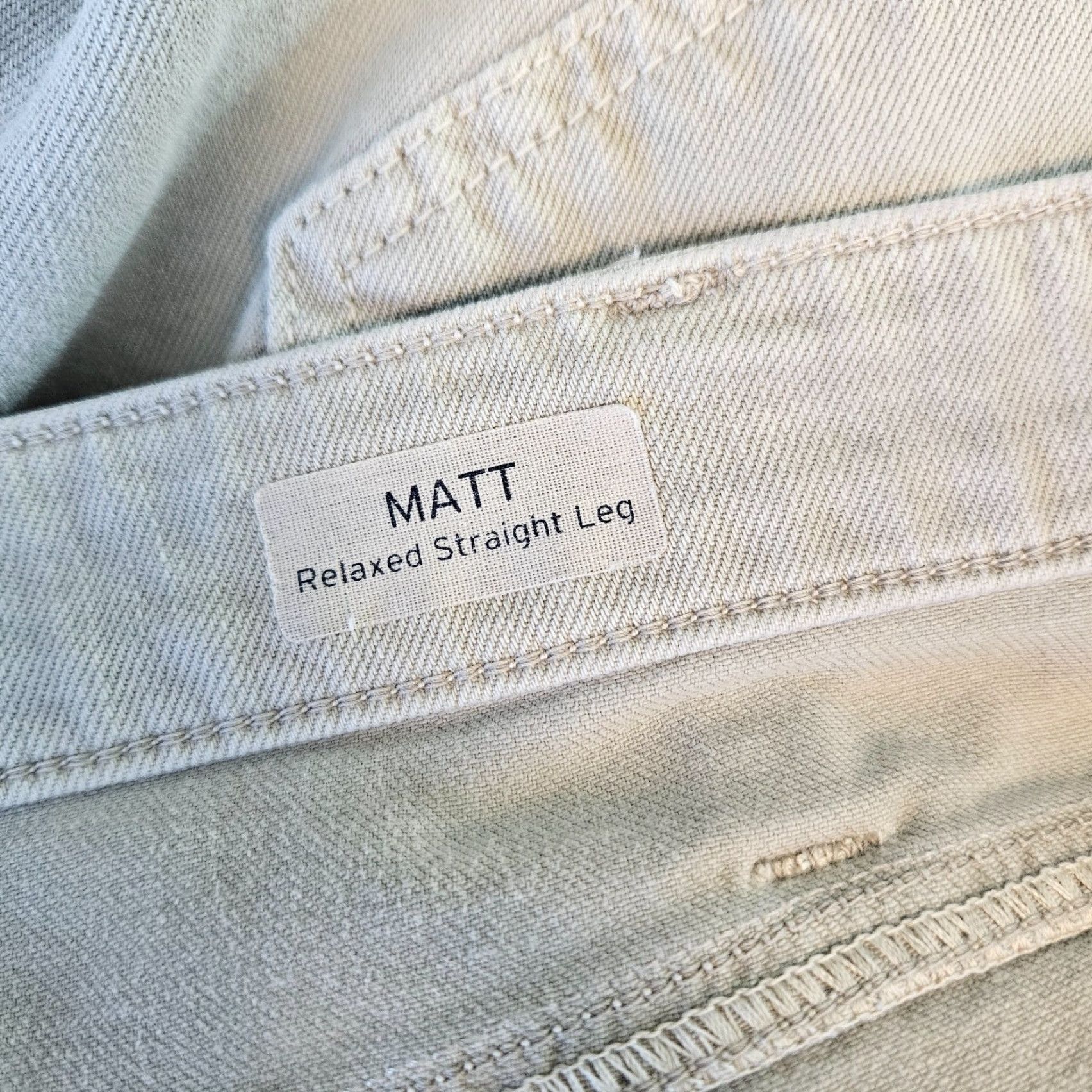 Mavi Mavi Mens Matt Relaxed Straight Leg Jeans Sz 38 Gray Cotton Blend Jeans Mens 38 Gray Straight 33in Size US 38 / EU 54 - 7 Thumbnail