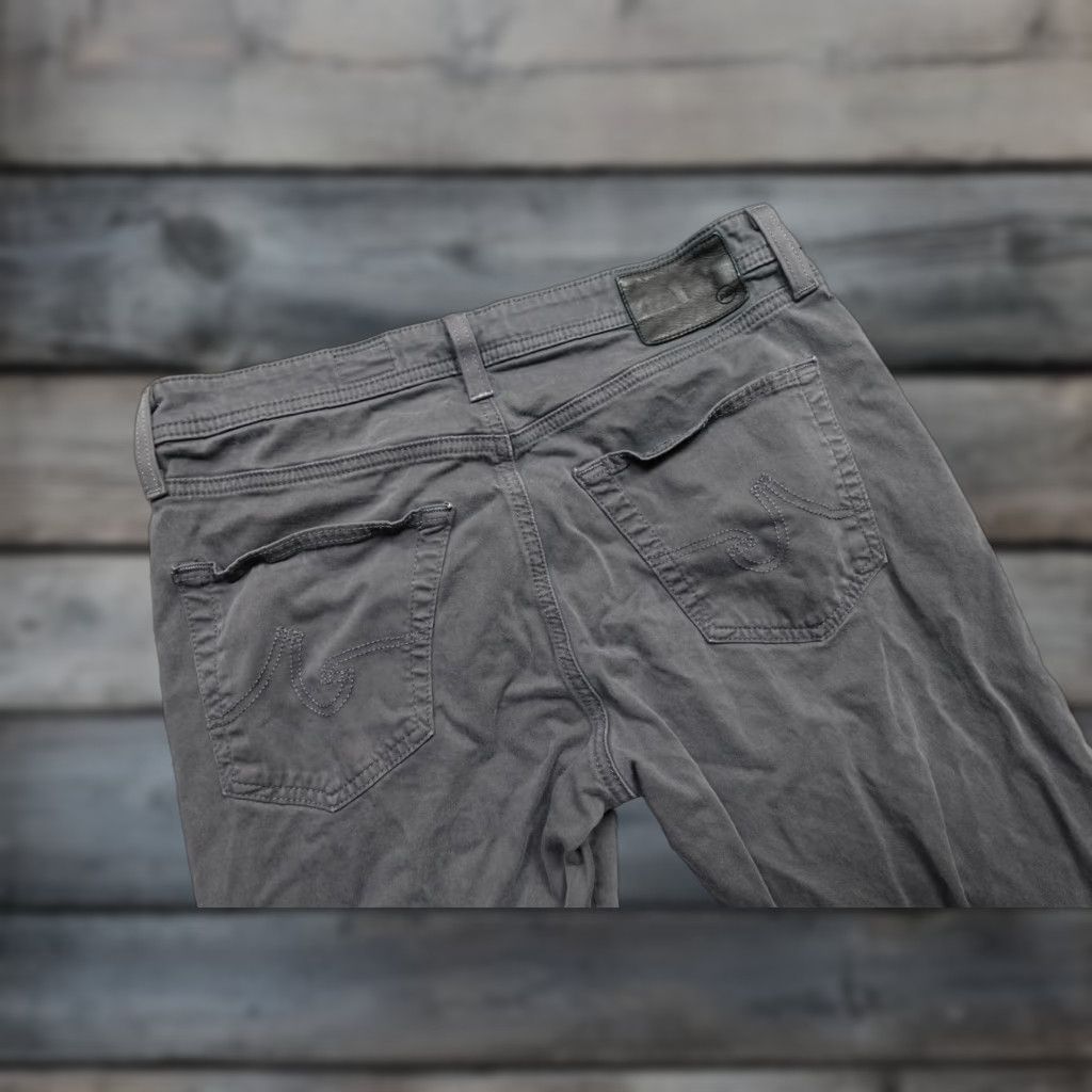 Vintage AG Adriano Goldschmied The Graduate Pants Mens 32x29 Gray Tailored Leg Made USA Size US 32 / EU 48 - 1 Thumbnail