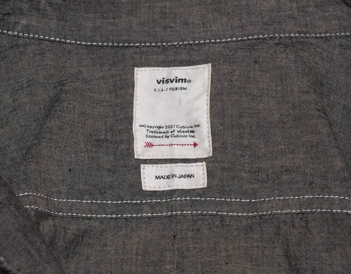 Visvim VISVIM HEMI SHIRT L/S CHAMBRAY Black size 2 Size US M / EU 48-50 / 2 - 5 Thumbnail