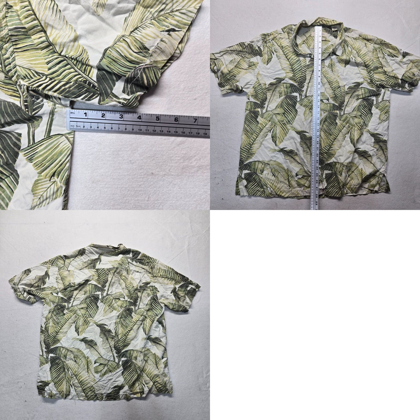 Tommy Bahama VINTAGE Tommy Bahama Shirt Men’s XL Short Sleeve Hawaiian Button-Up Woven Silk Beige Floral Summer Size US XL / EU 56 / 4 - 8 Thumbnail