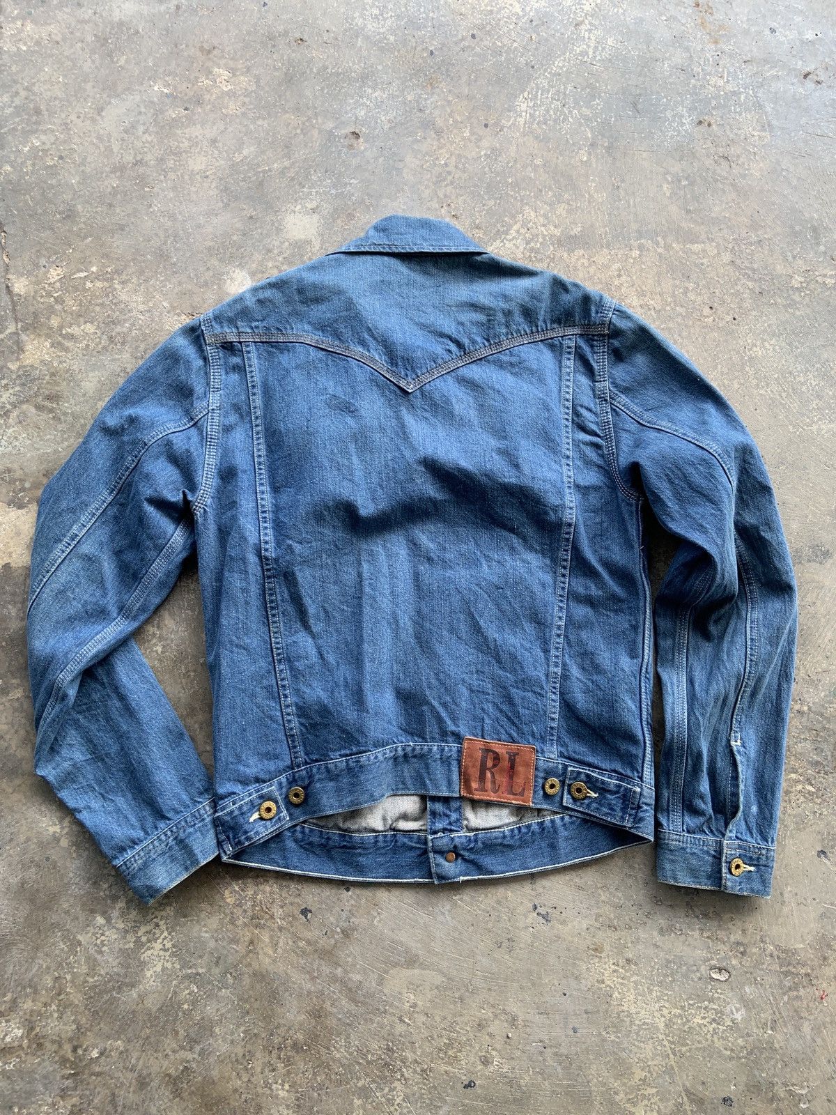 Polo Ralph Lauren Spring 2007 Polo Ralph Lauren Stadium Bear Blue Denim Jacket Size US M / EU 48-50 / 2 - 6 Thumbnail