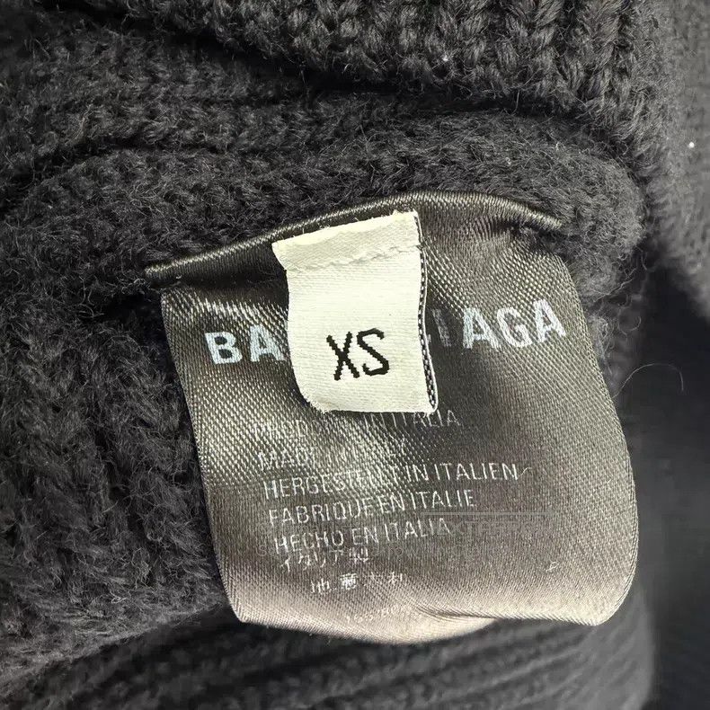 Balenciaga Balenciaga Black Mock Neck Knit Sweater Size US XS / EU 42 / 0 - 4 Thumbnail