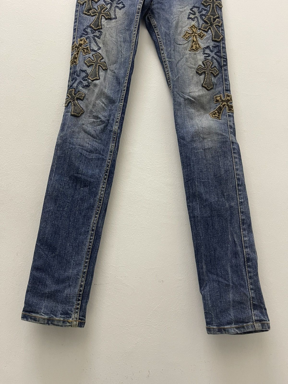 Japanese Brand Rare Vintage RED PEPPER Japan X Chrome Hearts Cross Patch Size US 26 / EU 42 - 2 Thumbnail