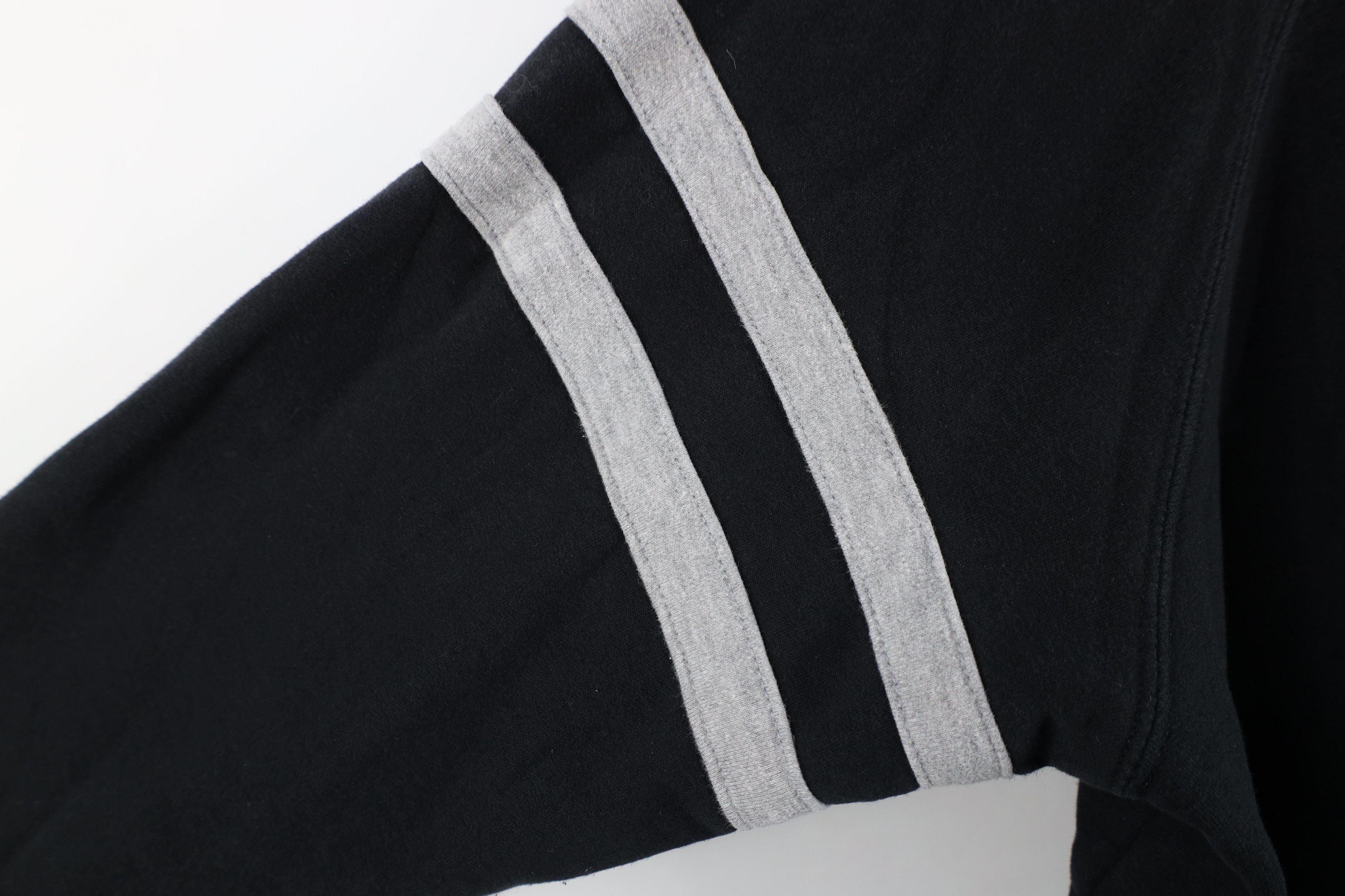 Vintage Vintage 90s Streetwear Striped Crewneck Sweatshirt Black Size US XL / EU 56 / 4 - 6 Thumbnail