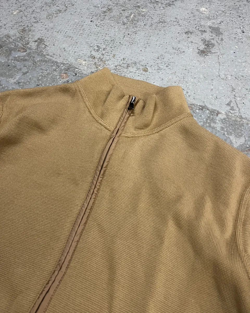 Prada SS1999 Prada Beige Wool Elbow Patch Zip-Up Sweater Size US L / EU 52-54 / 3 - 5 Thumbnail