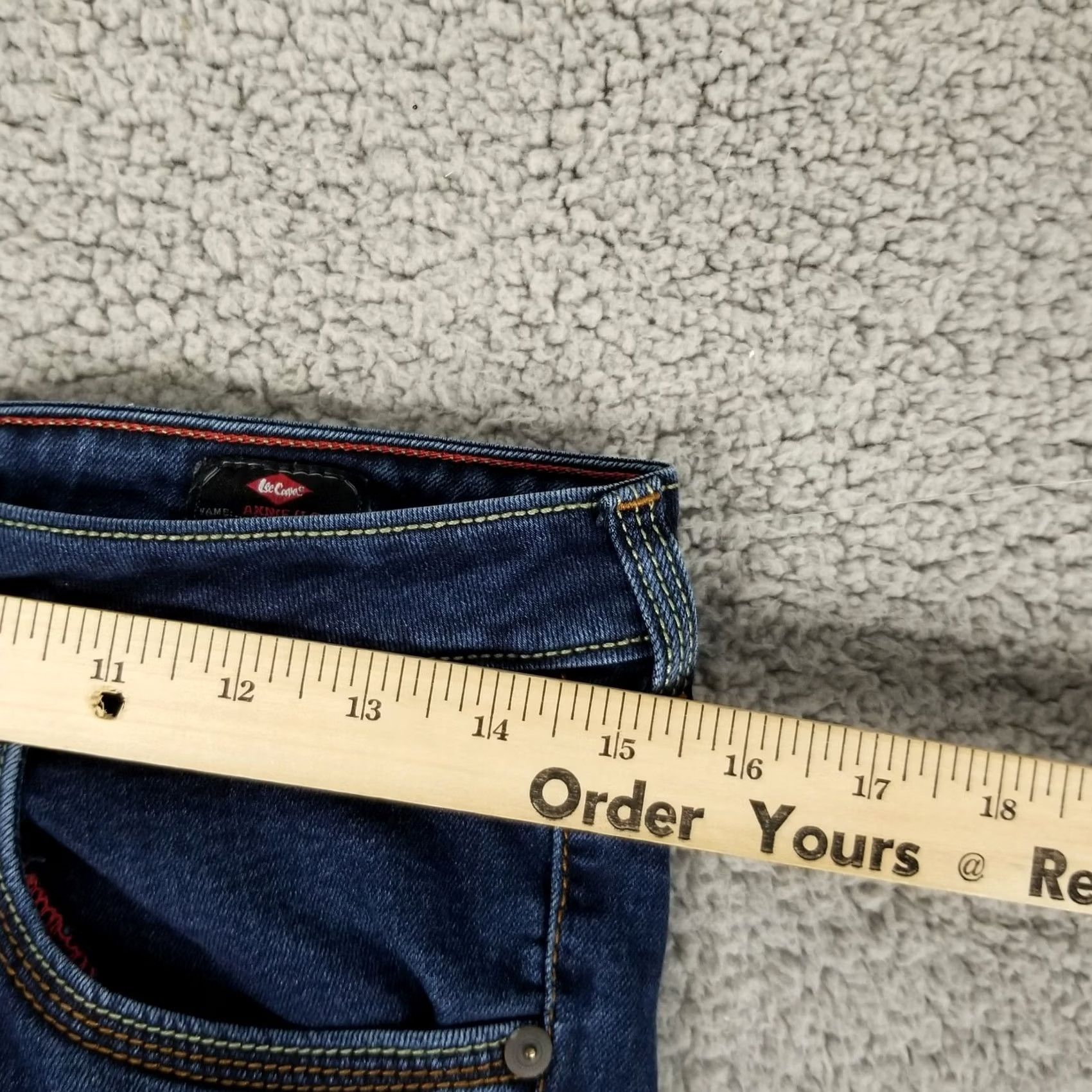 Vintage Lee Cooper Originals Jeans Womens Size 30 Slim Denim Jeggings Blue 5-Pocket Stretch Size 30" / US 8 / IT 44 - 3 Thumbnail
