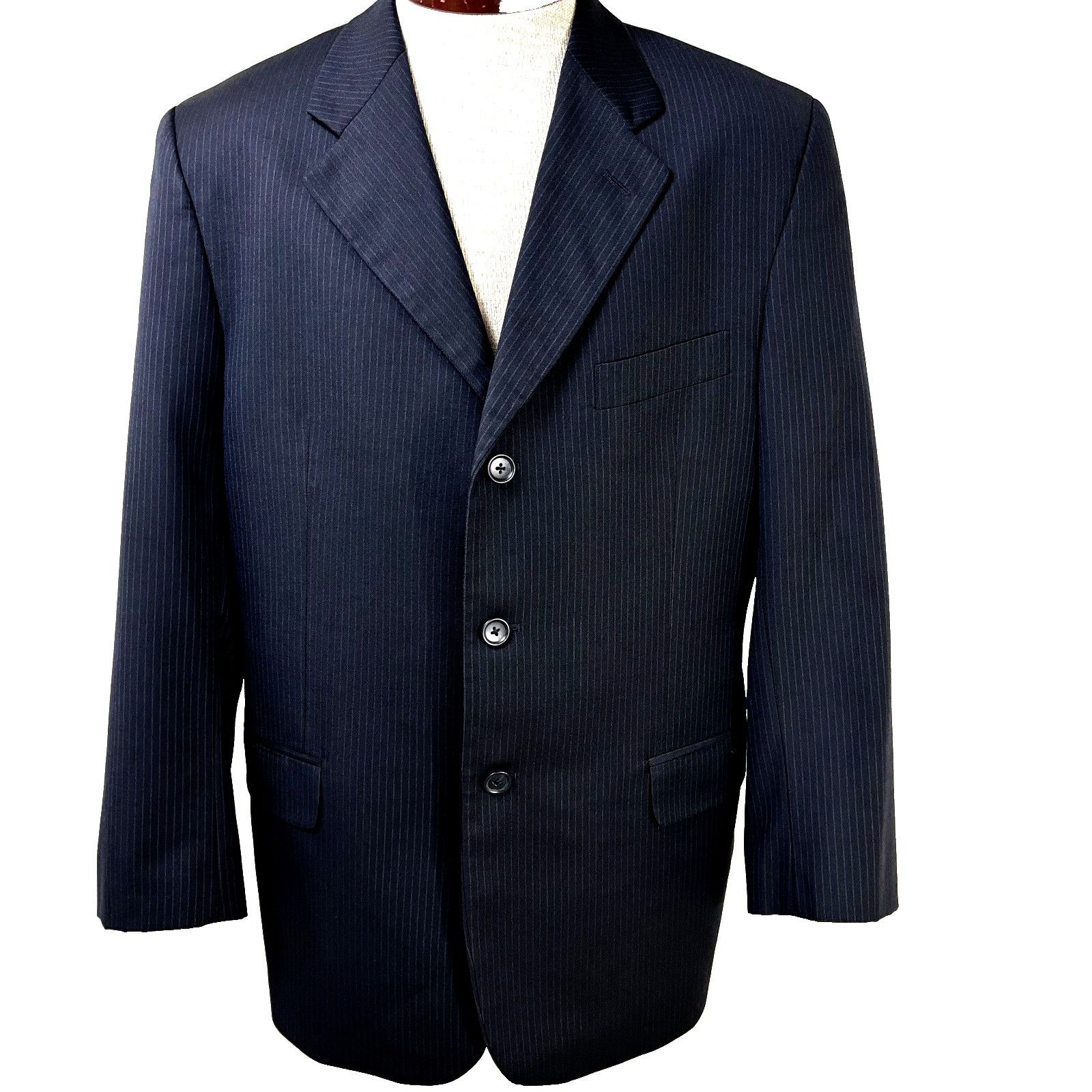 Other Pavone Sport Coat Lessona Superclass 120s Striped Blazer Sz Size 42S - 1 Thumbnail