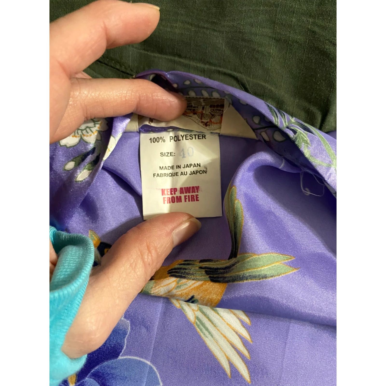 Vintage VINTAGE Women Kimono Coat Long Bathrobe Tops Floral Print Yukata Homewear sz 40 Blue Floral Dress Kimono Style Womens Clothing Size S / US 4 / IT 40 - 5 Thumbnail