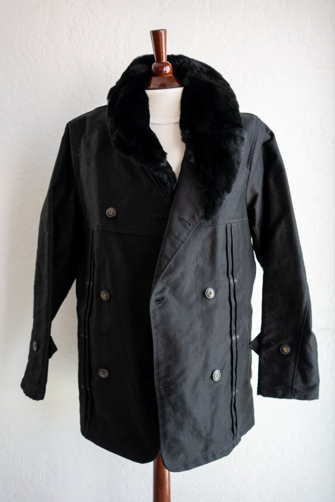 Freenote × Freenote Cloth Freenote Pleated Rancher Coat (Black) Size US S / EU 44-46 / 1 - 1 Thumbnail