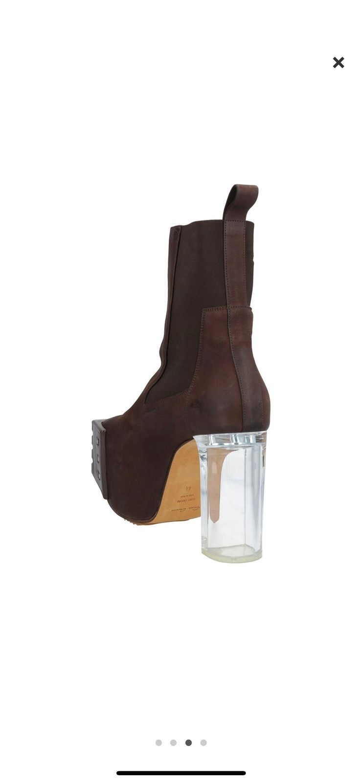 Rick Owens RICK OWENS SIZE 11/44 FW24 PORTERVILLE KISS HEELS BOOTS Size US 11 / EU 44 - 2 Thumbnail