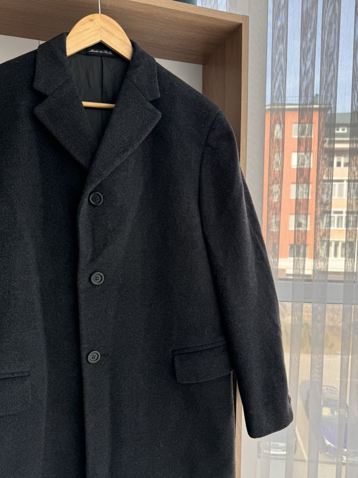 Pal Zileri × Vintage Vintage Pal Zirelli Pull Gruppo Forall Dark Grey Wool Coat Size US L / EU 52-54 / 3 - 3 Thumbnail