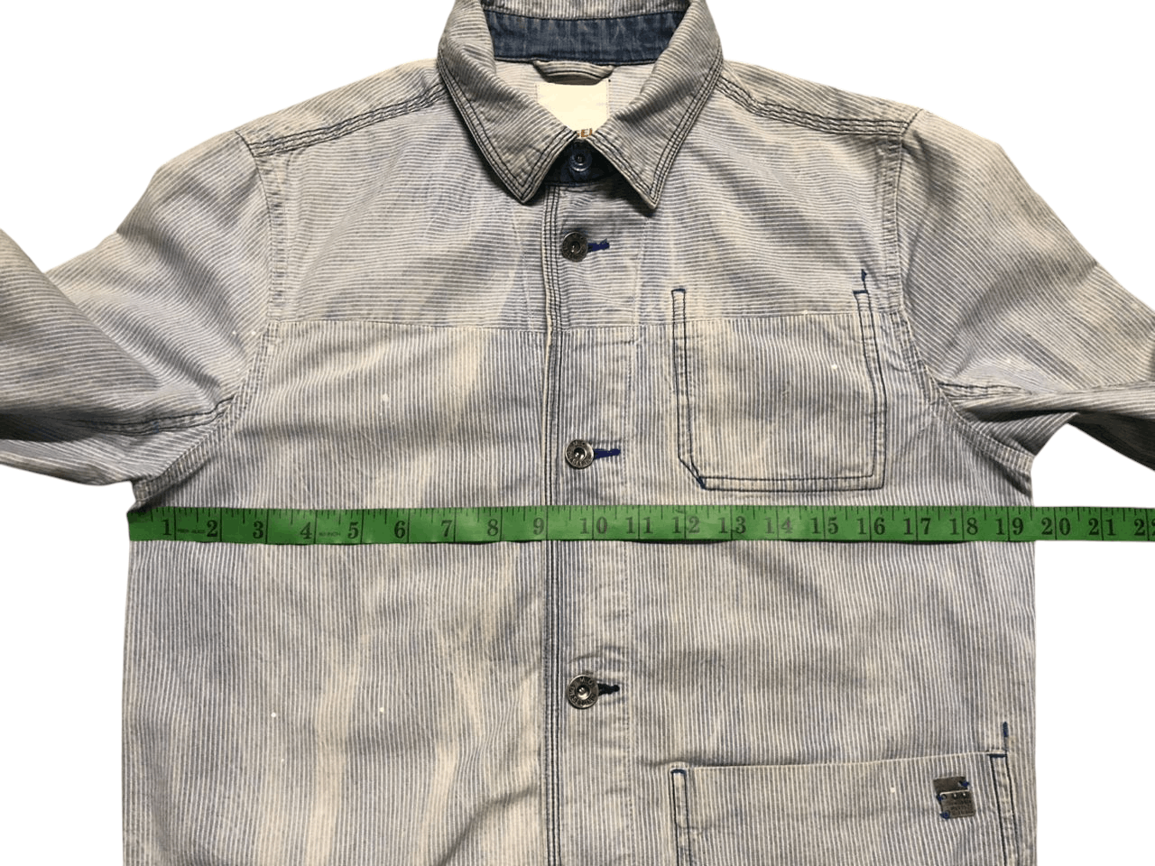 Diesel Diesel Denim Striped Cotton Jacket Shacket Buttons Faded Size US S / EU 44-46 / 1 - 21 Thumbnail