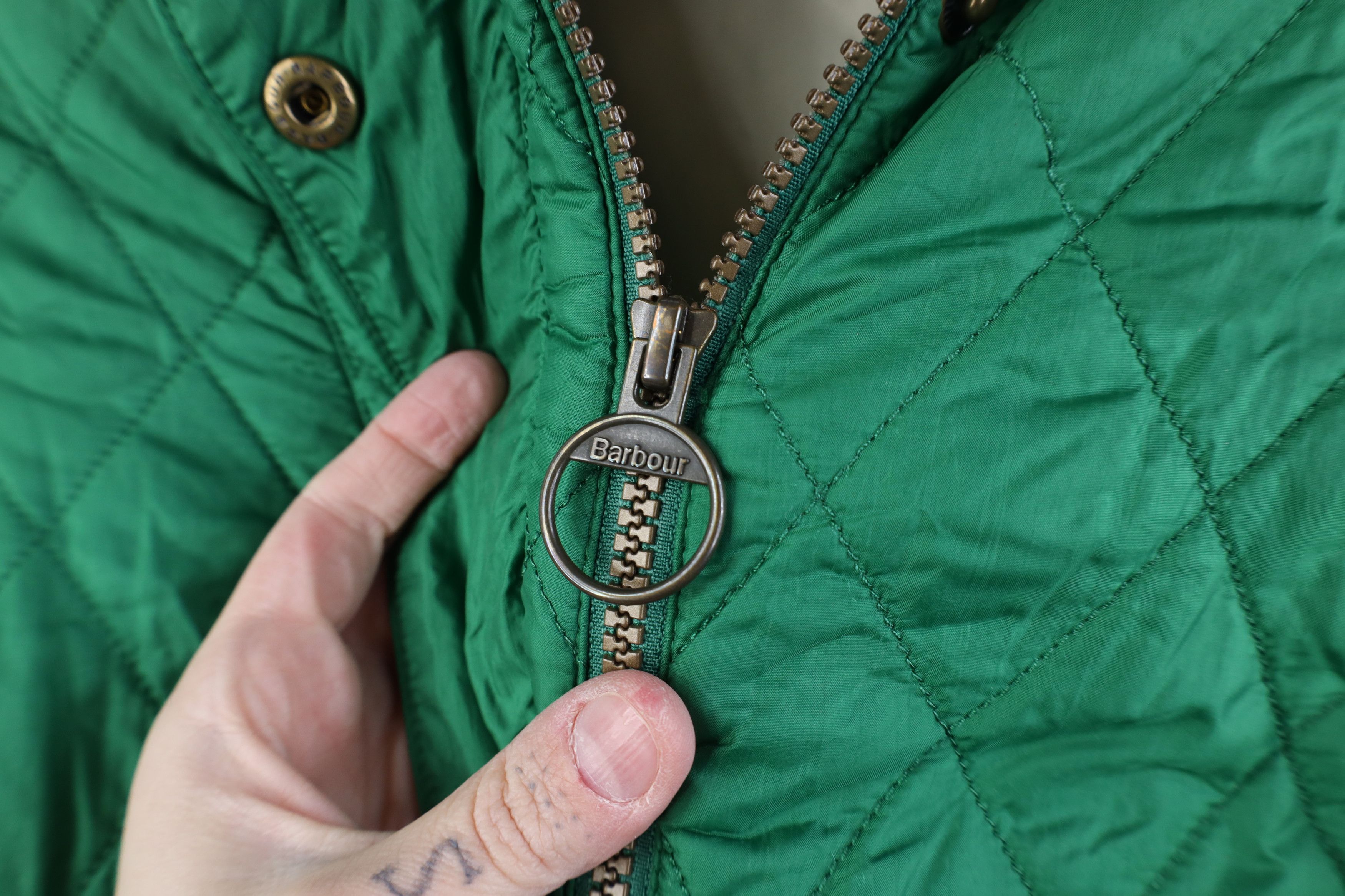 Barbour Barbour Cavalry Quilted Full Zip Jacket Kelly Green Size L / US 10 / IT 46 - 13 Thumbnail