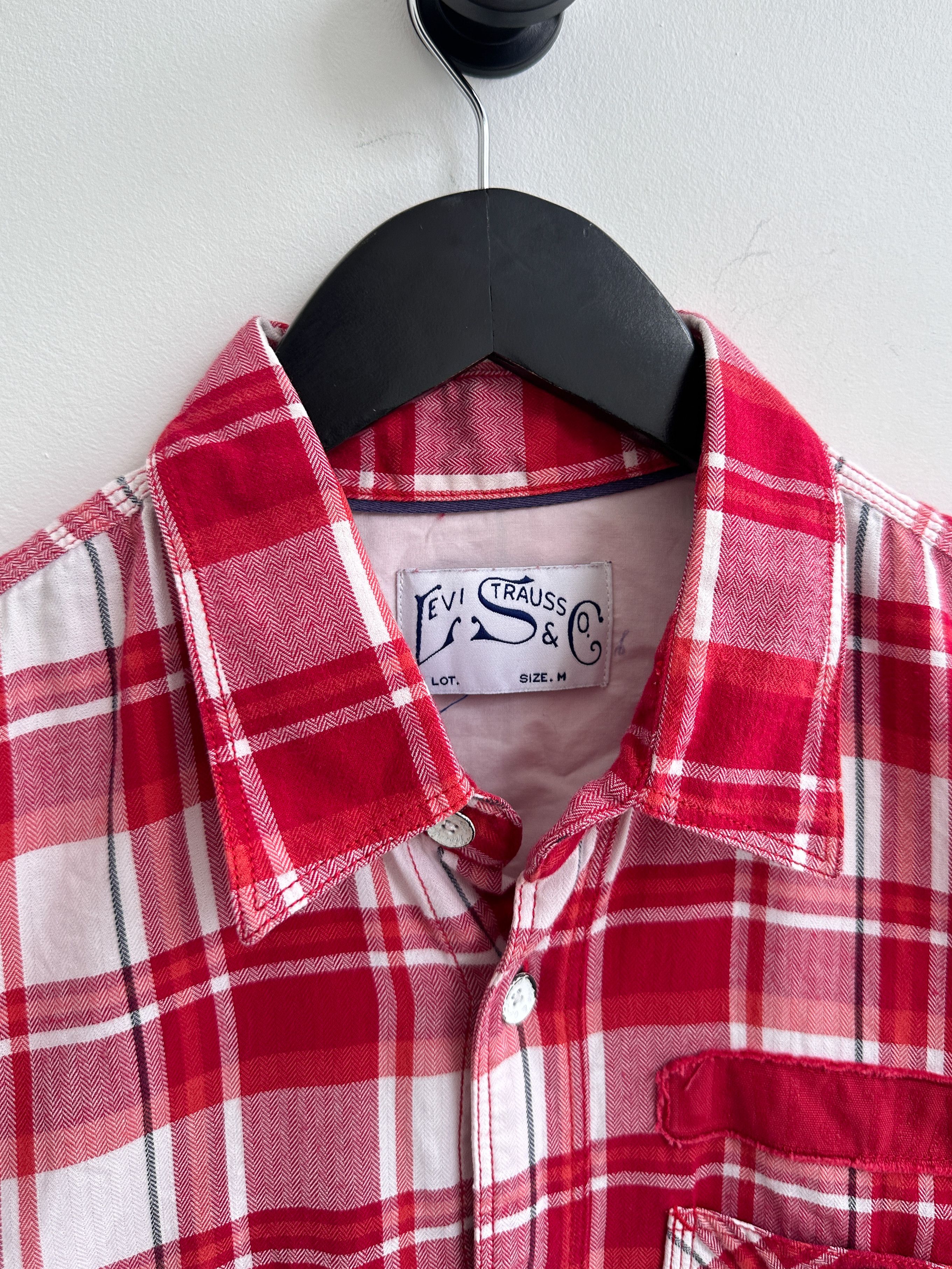 Levi's Vintage Levi's Red Check Shirt Size US M / EU 48-50 / 2 - 6 Thumbnail