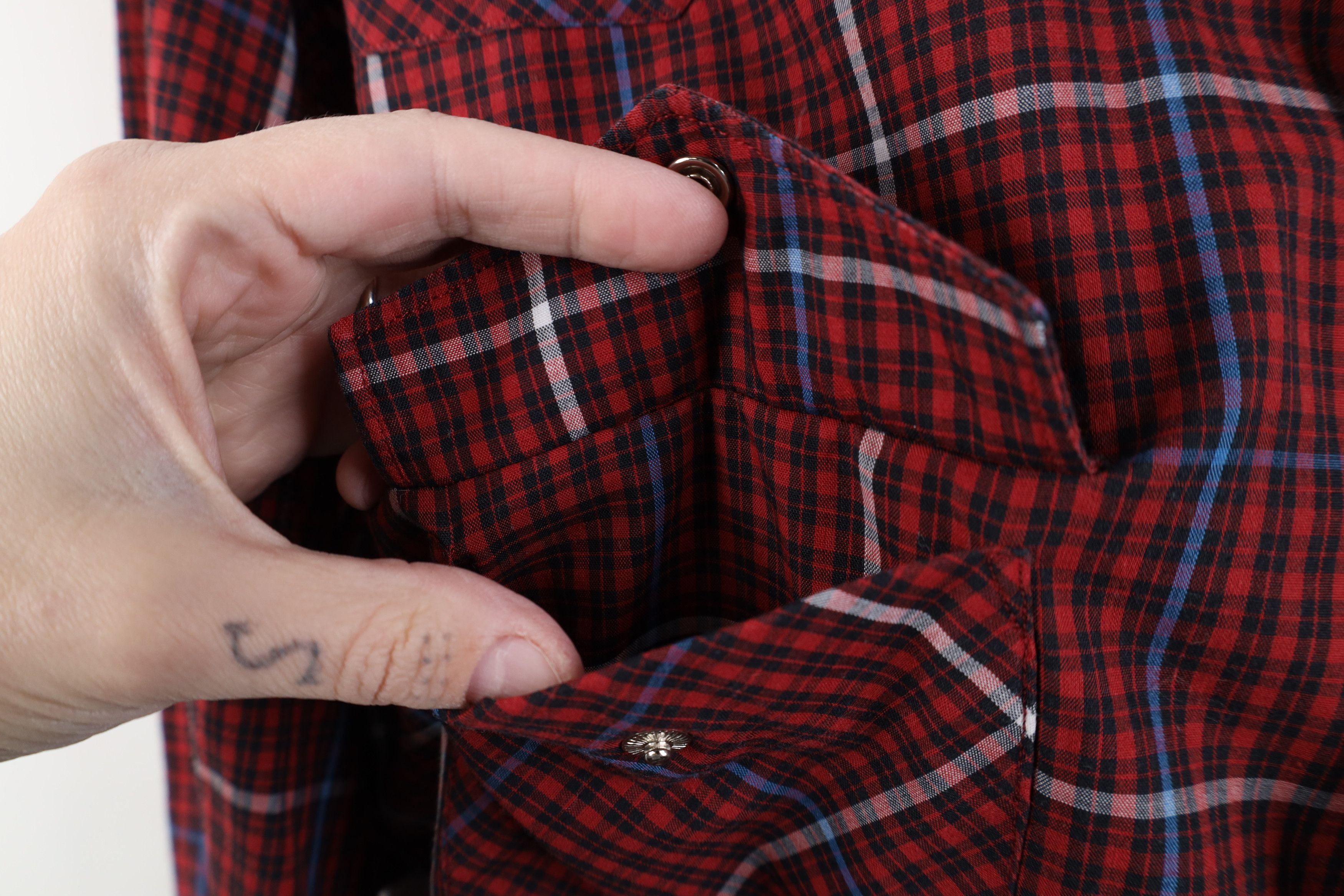 Vintage Vintage 80s 90s Rockabilly Cowboy Snap Button Shirt Plaid Size US L / EU 52-54 / 3 - 6 Thumbnail