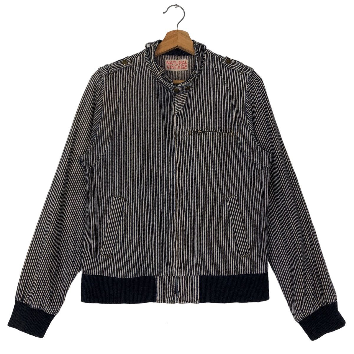 Hysteric Glamour 🔥Vintage Hikory Chore Jacket Natural Vintage Japan Made Size US M / EU 48-50 / 2 - 1 Thumbnail
