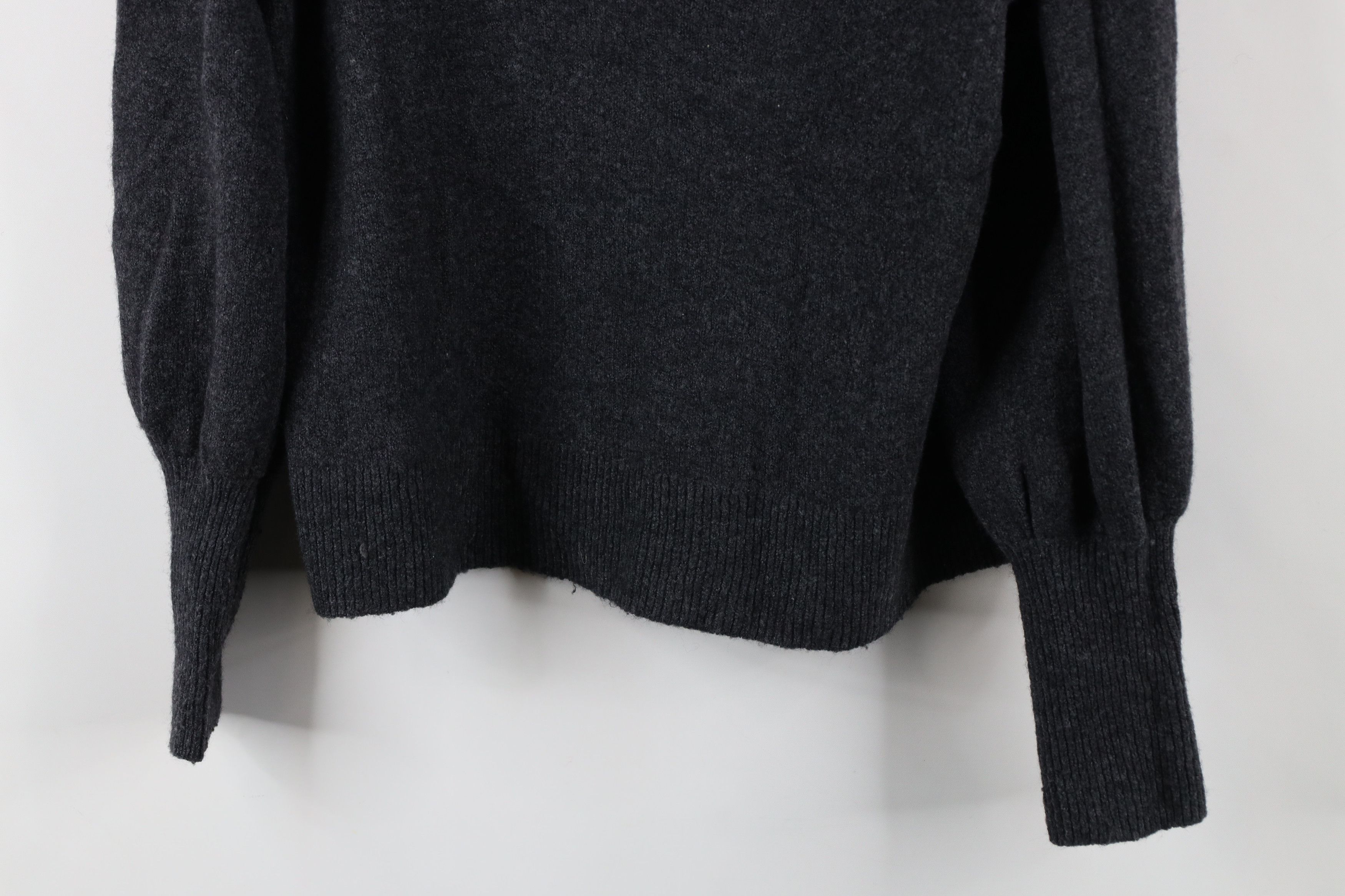 Madewell × Vintage Madewell Yarn Wool Blend Knit Dashwood V-Neck Sweater Gray Size M / US 6-8 / IT 42-44 - 3 Thumbnail