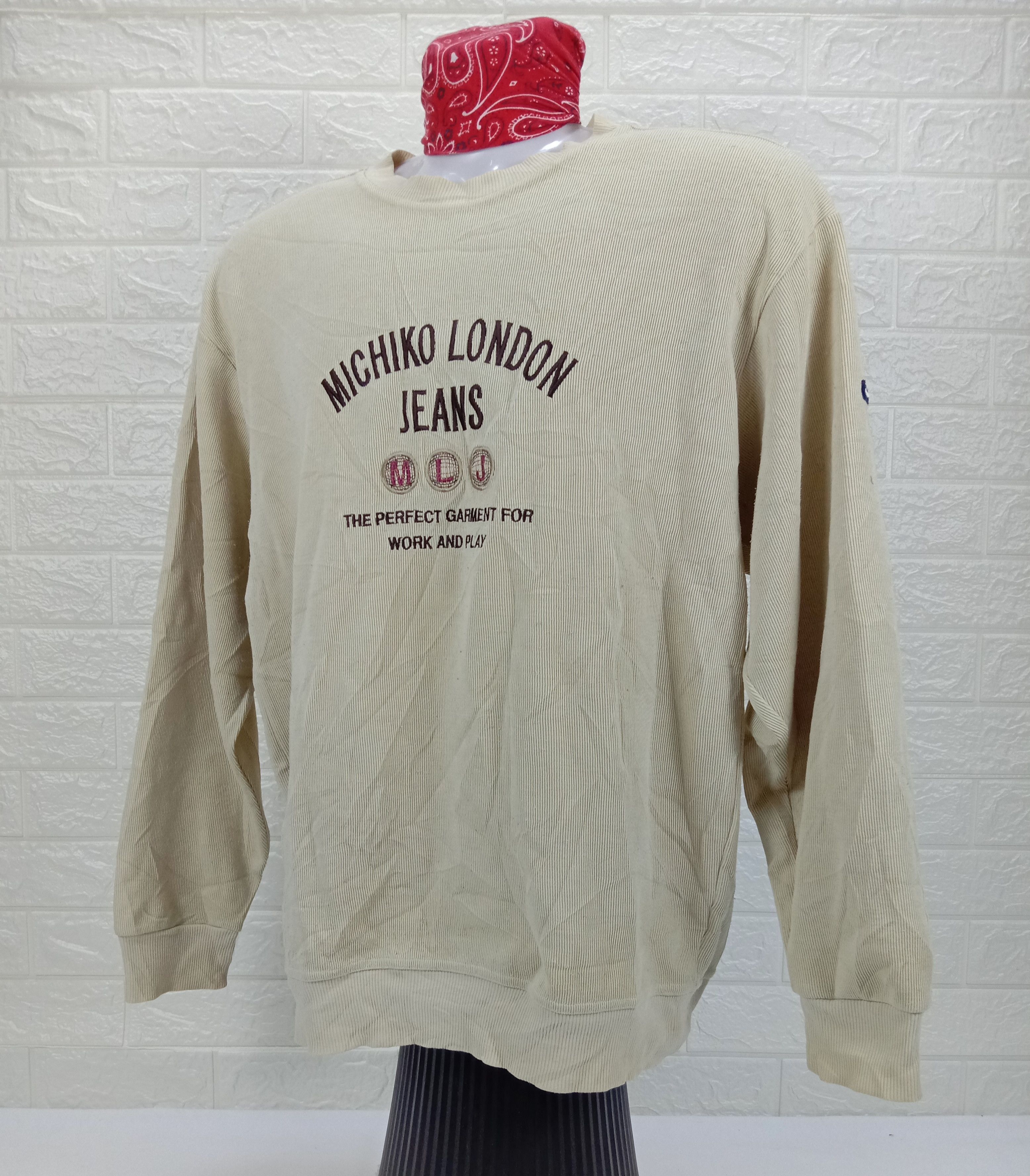 Michiko Koshino Vintage Michiko London Sweatshirt Size US L / EU 52-54 / 3 - 3 Thumbnail