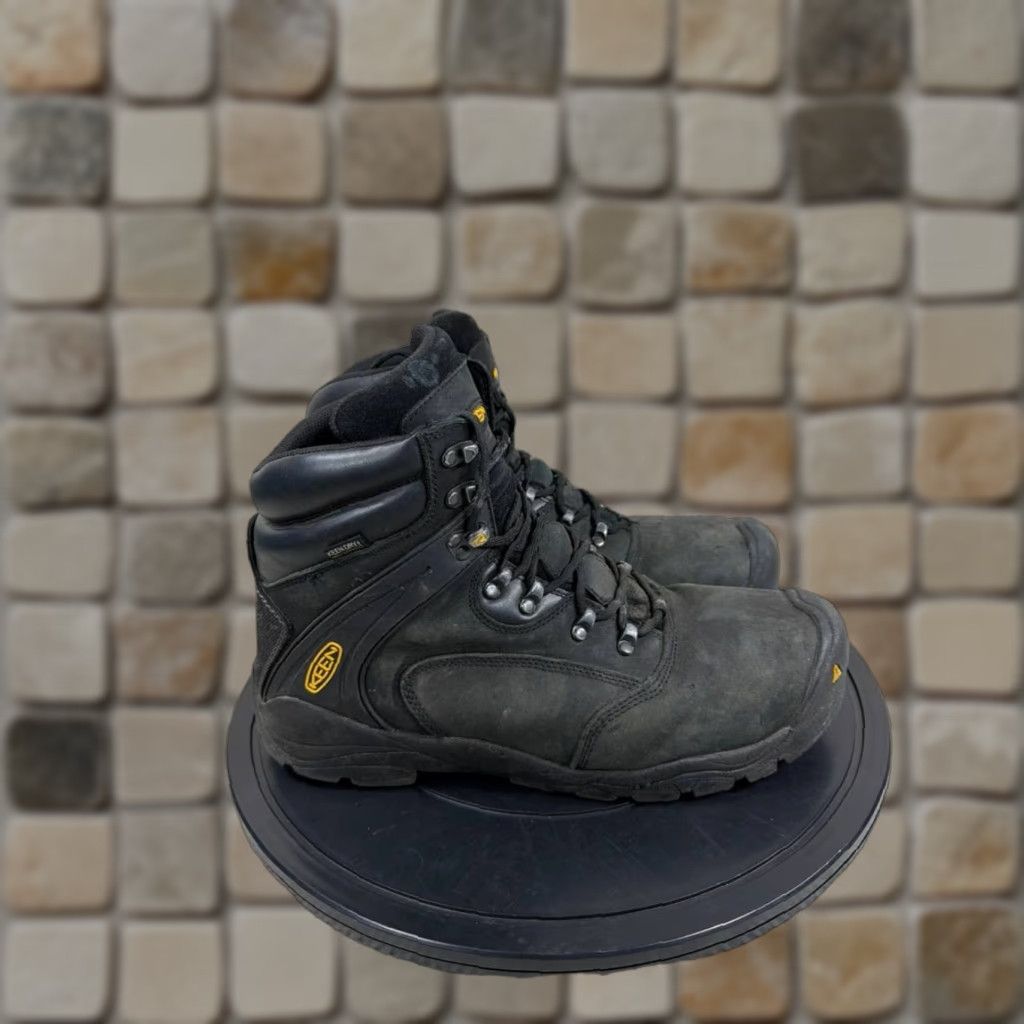 KEEN KEEN Boots Mens 13 D Louisville Steel Toe Work Black Leather Waterproof Hood? Size US 13 / EU 46 - 1 Thumbnail