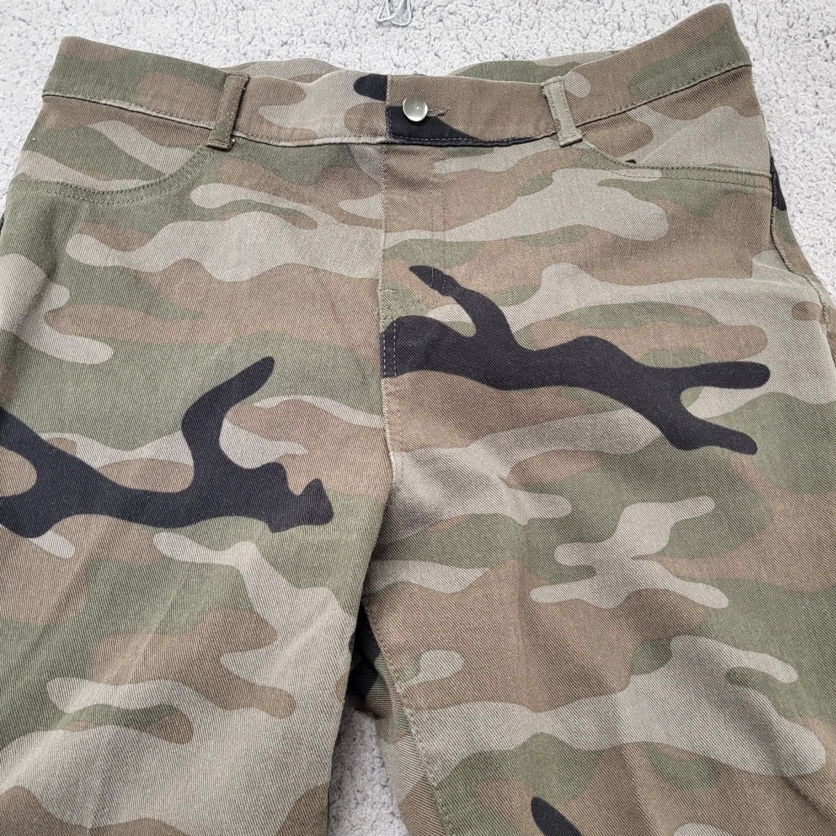 Vintage Time And Tru Jegging Womens Size L (12×14) Pants High-Rise Stretch Camo Pull-On Size 36" / US 14 / IT 50 - 3 Thumbnail