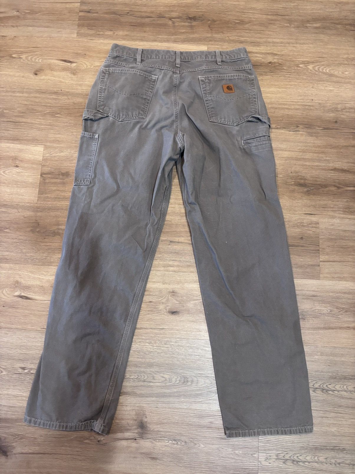 Carhartt Carhartt Pants Men's Size 35x34 Grey Canvas Size US 35 - 3 Thumbnail