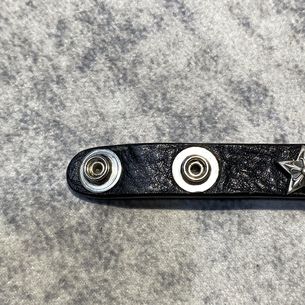Chrome Hearts Chrome Hearts 2 BTTN/ 2 SNAP Star silver bracelet black Size ONE SIZE - 11 Thumbnail