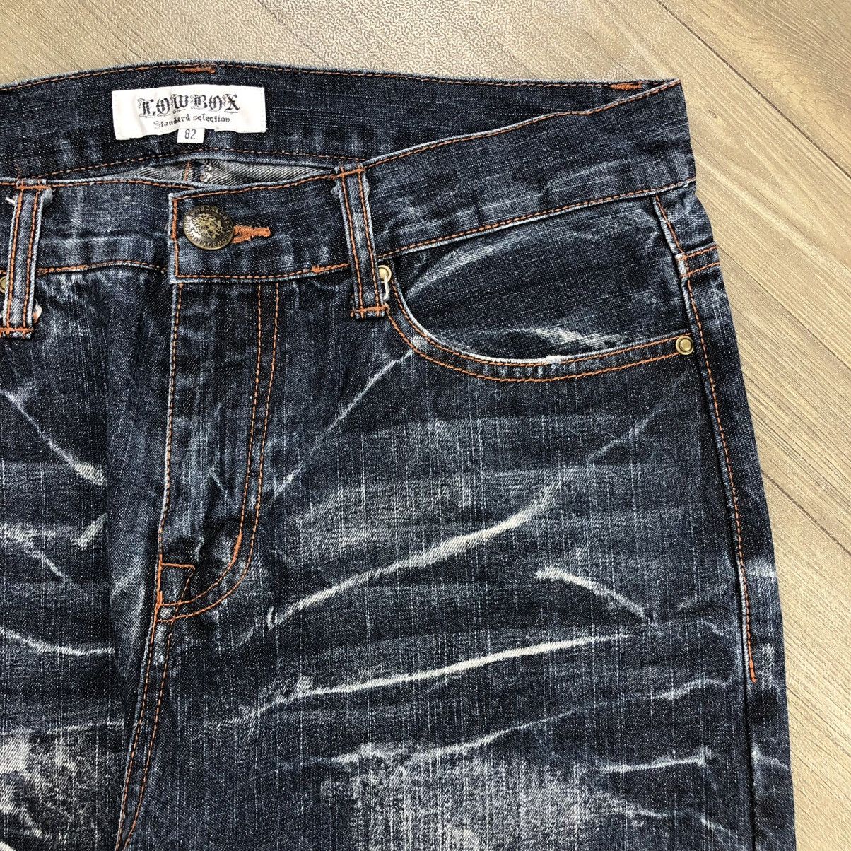 If Six Was Nine × Japanese Brand × Le Grande Bleu (L.G.B.) 2000s Y2K Lowbox Japenese Brand Faded Punk Lgb Style Jeans Size US 30 / EU 46 - 4 Thumbnail