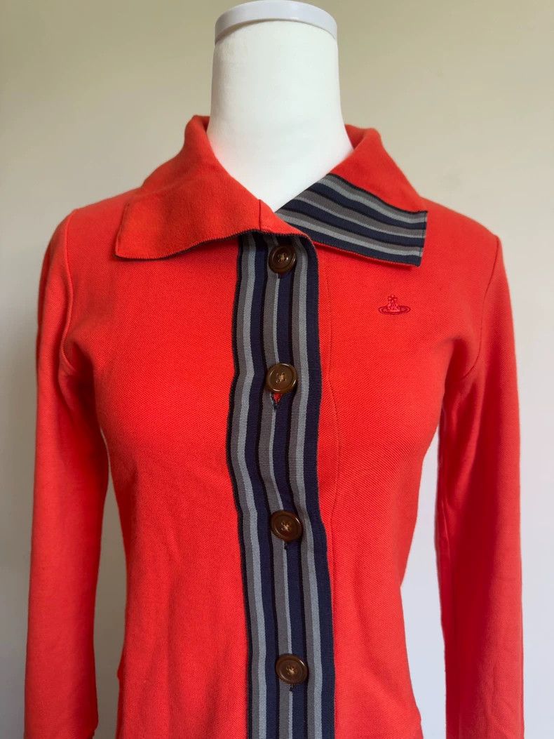 Vivienne Westwood Vivienne Westwood Orange red knit sweater Size S / US 4 / IT 40 - 1 Thumbnail