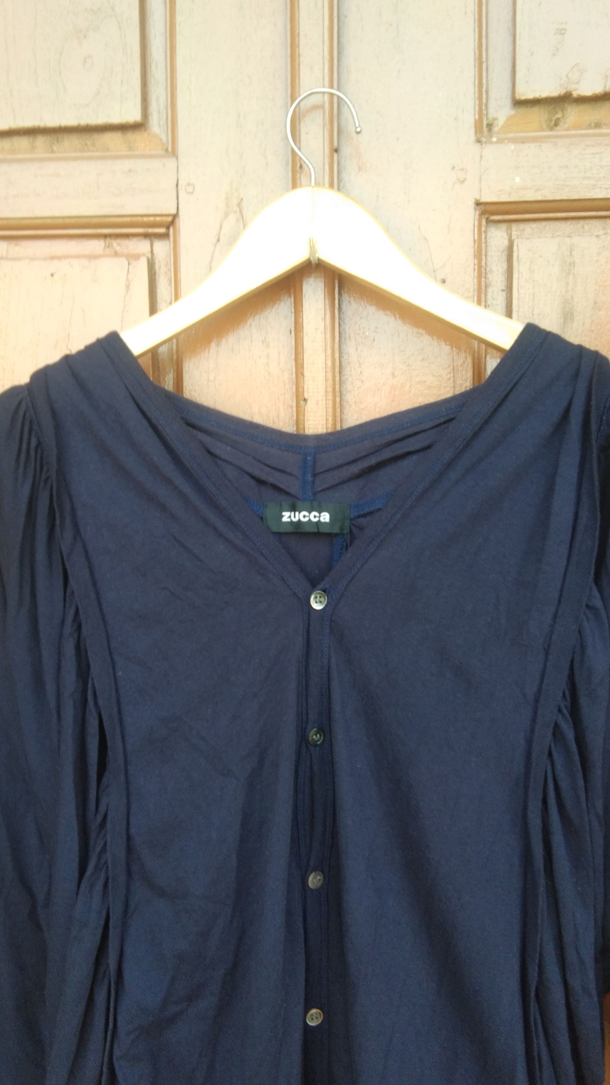 Japanese Brand × Zucca Zucca batwing navy outer/cardigan Size M / US 6-8 / IT 42-44 - 2 Thumbnail