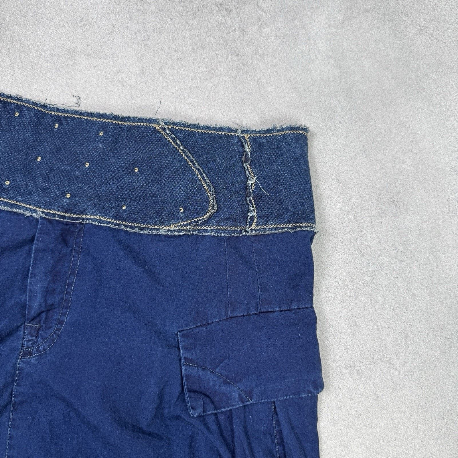 Marithe + Francois Girbaud Marithe Francois Girbaud Cargo Skirt Blue Cotton Size IT 44 Size M / US 6-8 / IT 42-44 - 3 Thumbnail