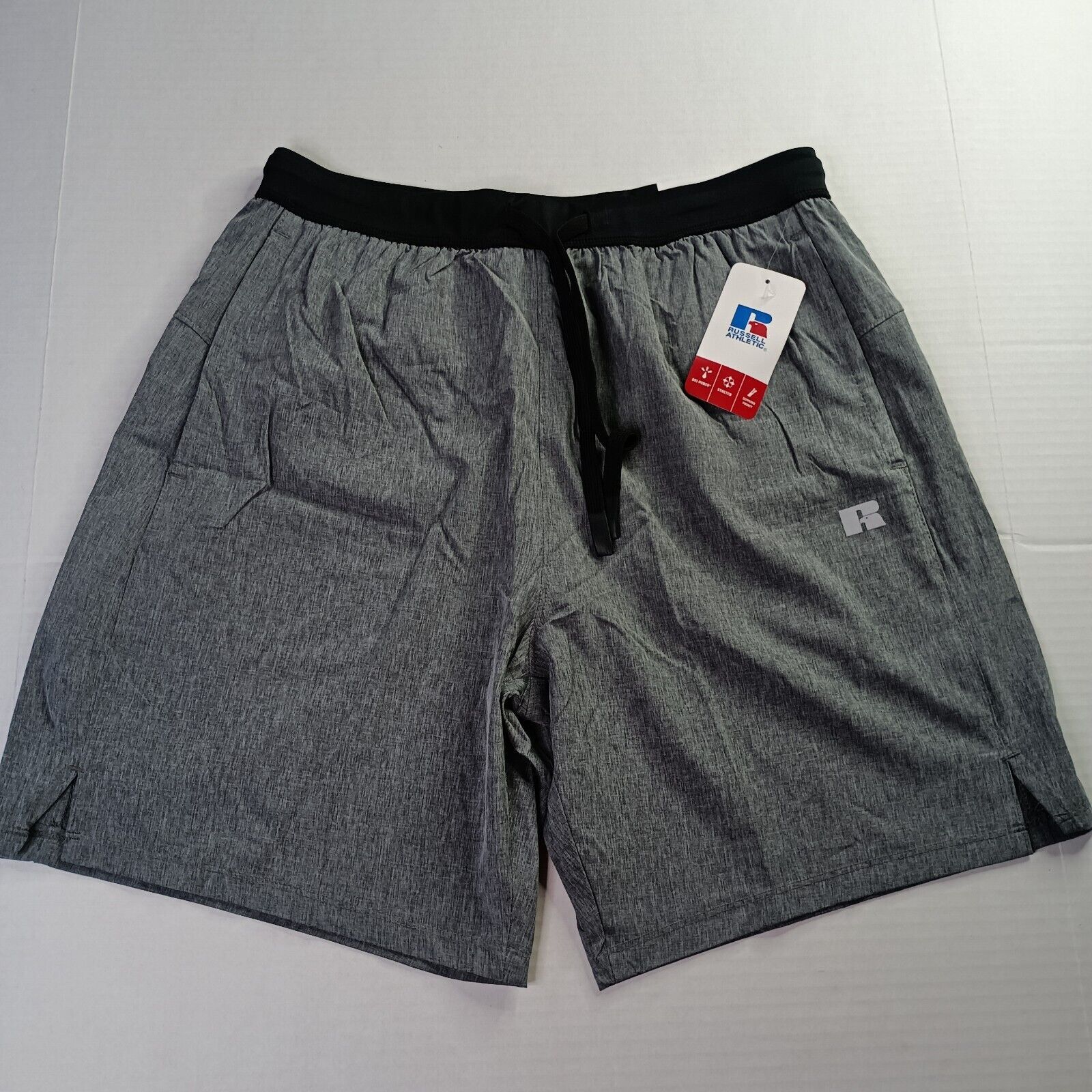 Russell Athletic Russell Athletic Shorts Men's L Gray 8" Inseam 4 Way Stretch Size US 33 - 1 Thumbnail