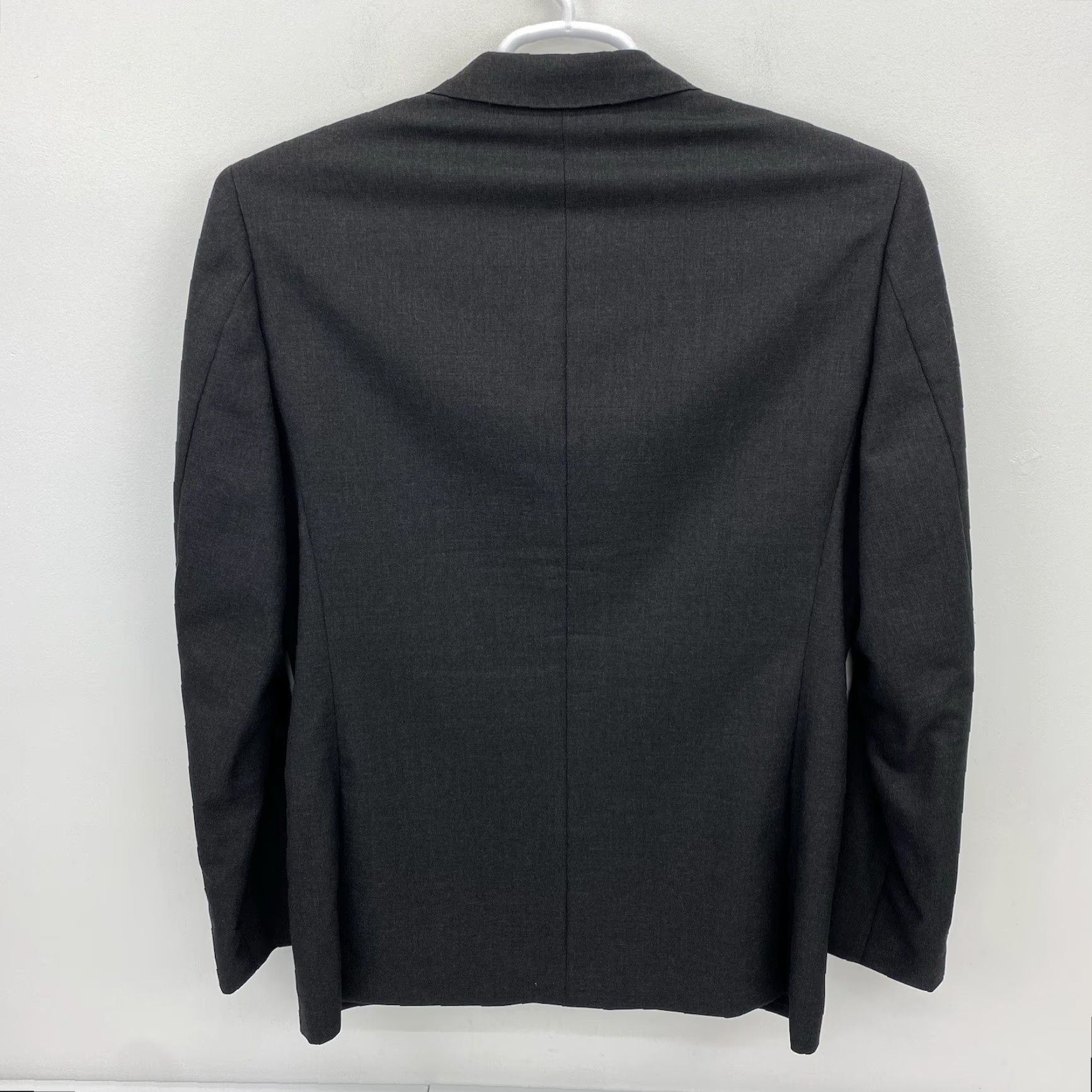 J.Crew J.CREW Blazer Men's 38S Sport Coat Single-Breasted 2-Button Wool Gray Short Notch Lapel Vintage No - 40 Chest 29 Length 25 Arm 18 Shoulder Size 38R - 3 Thumbnail