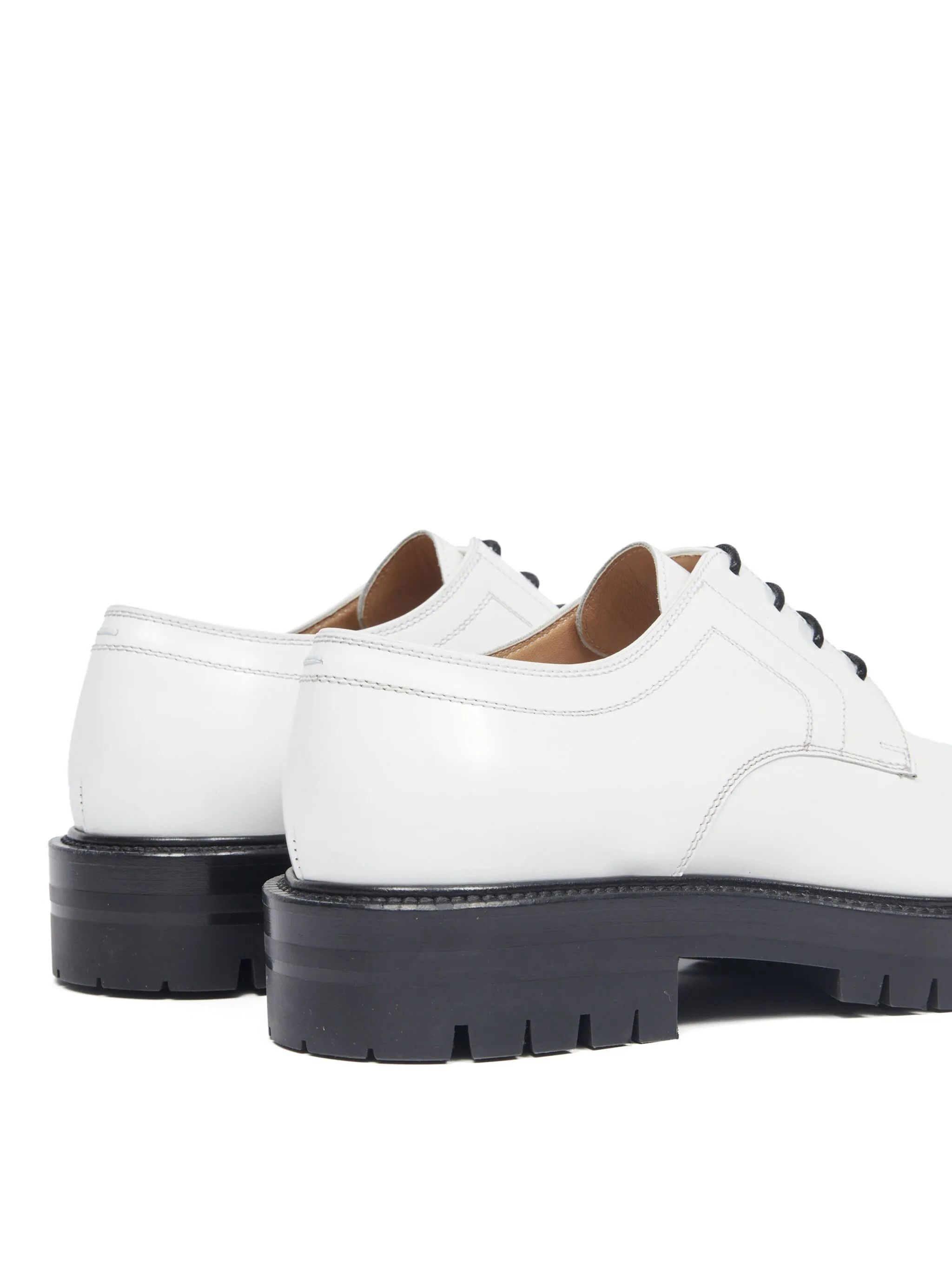 Maison Margiela o1w1db11225 Tabi Lace-up Derby Shoes in White Size US 11 / IT 41 - 5 Thumbnail
