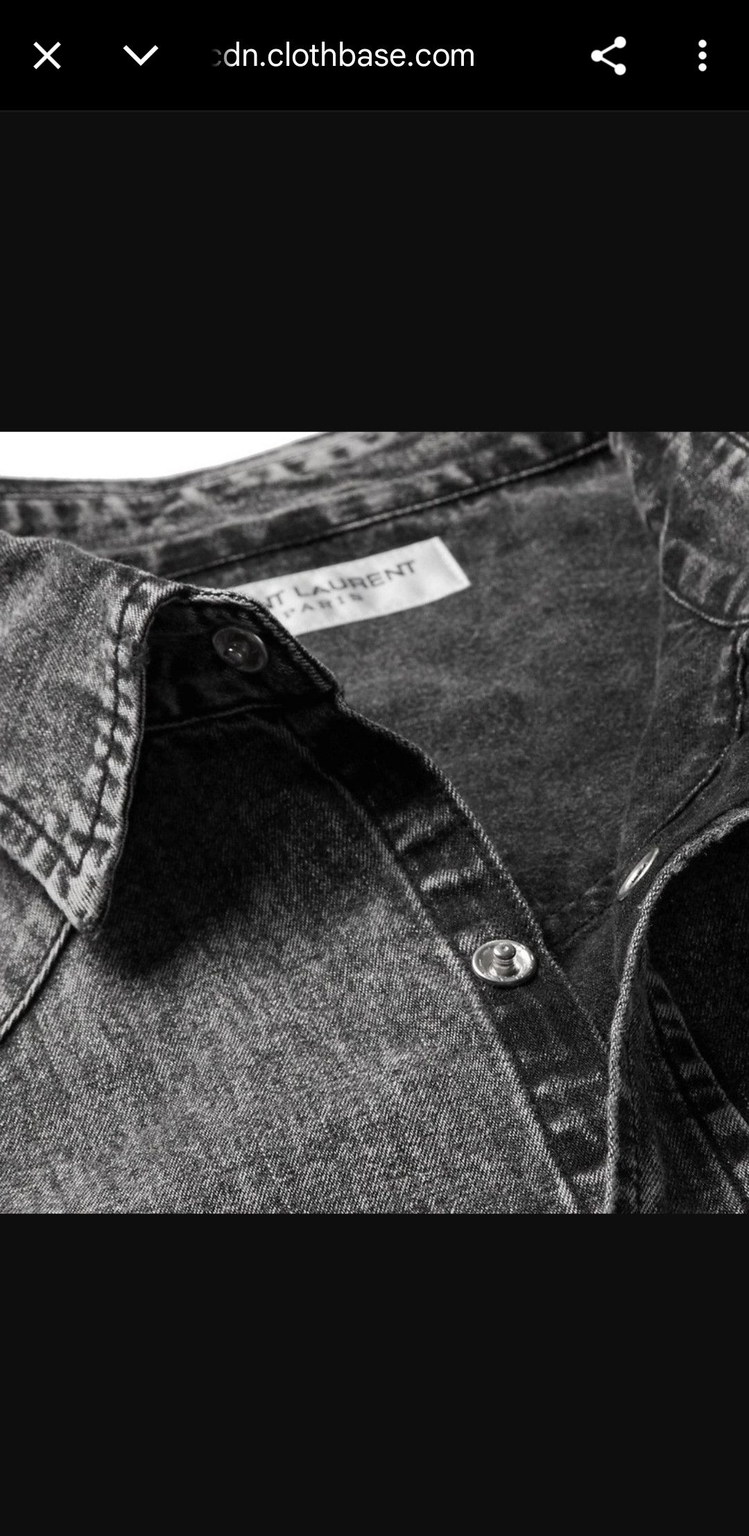 Saint Laurent Paris Acid-Washed Denim Shirt Size US S / EU 44-46 / 1 - 2 Thumbnail