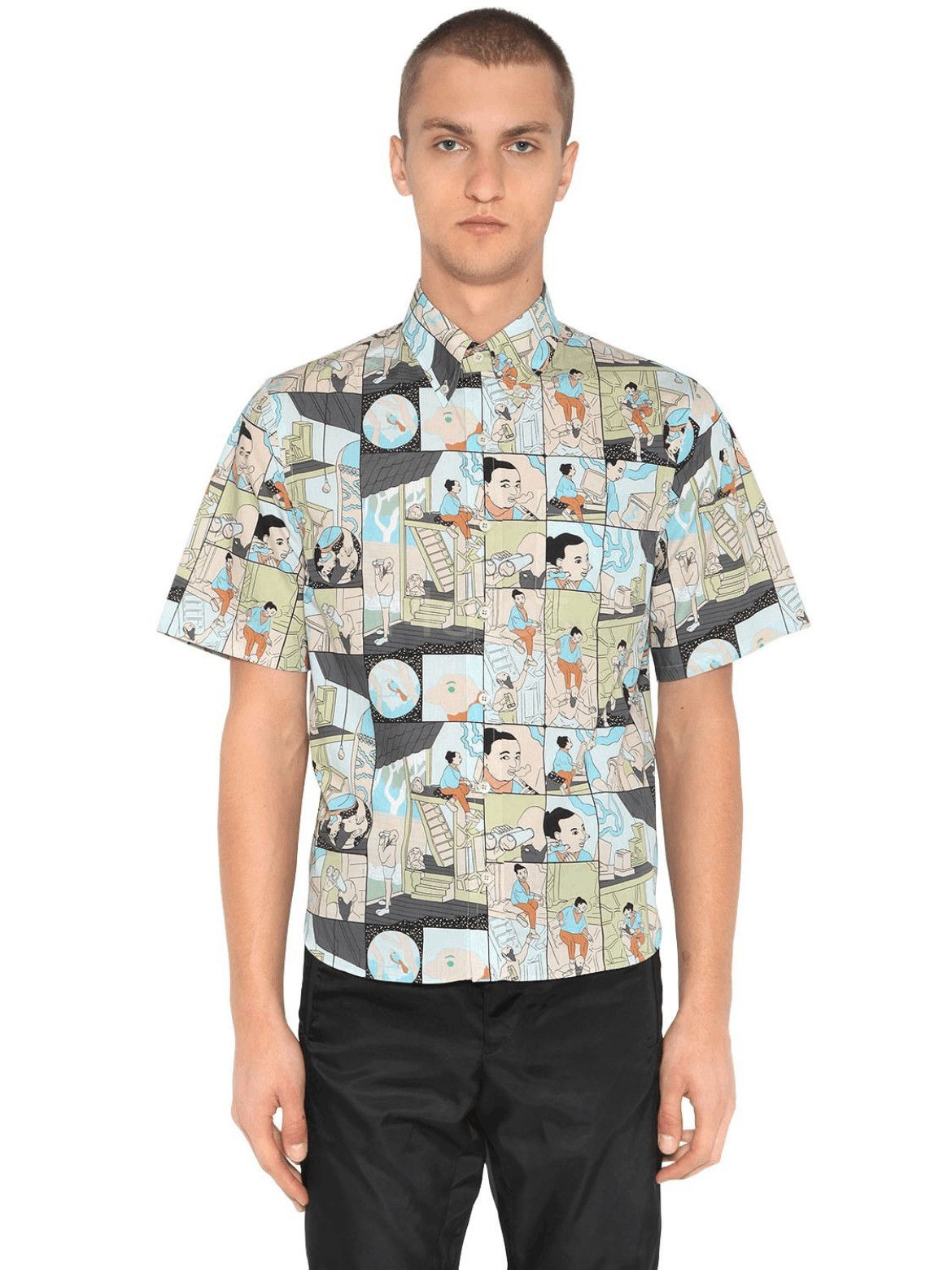 Prada Prada Manga Picture Shirt Size US S / EU 44-46 / 1 - 7 Thumbnail