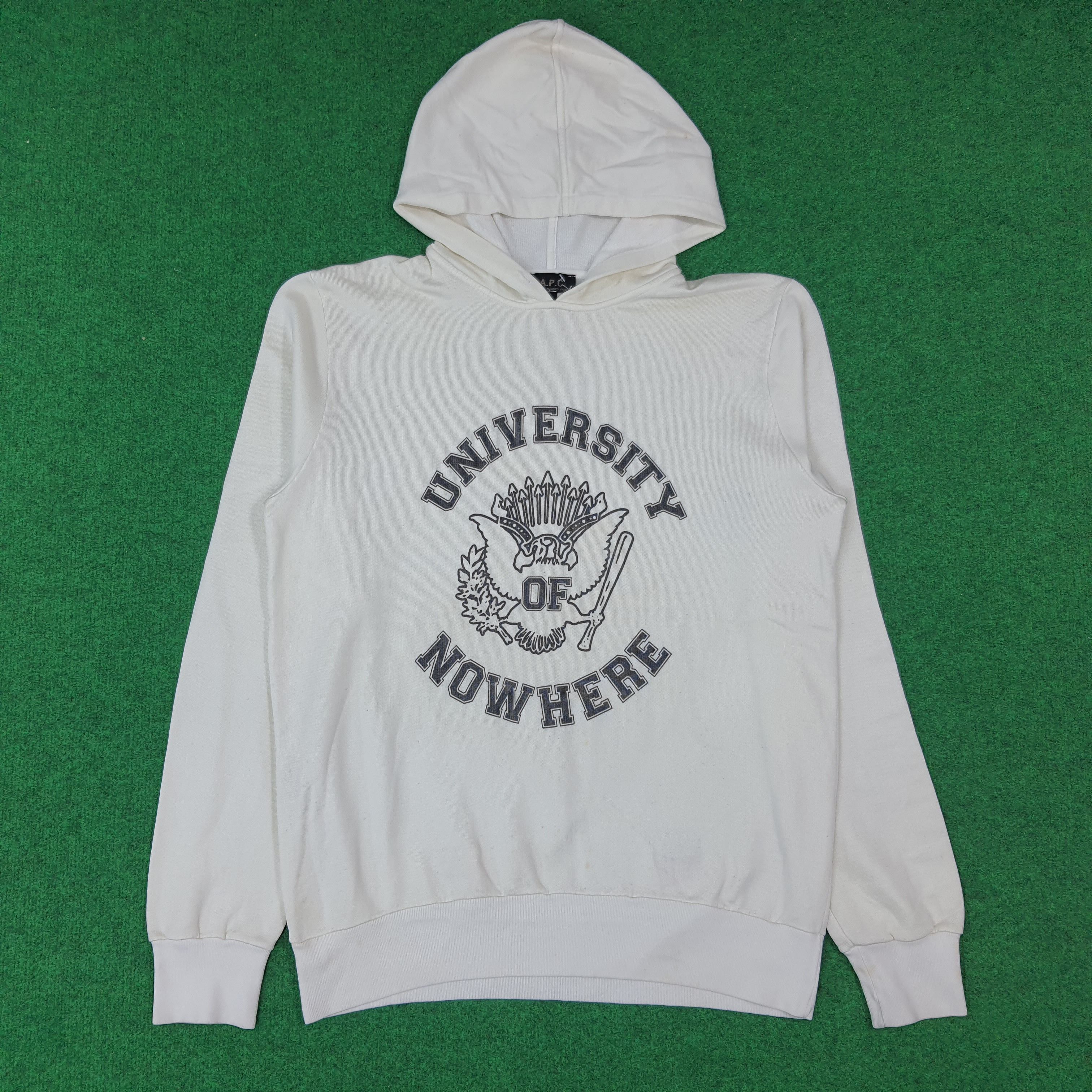 A.P.C. Vintage A.P.C. Paris University of Nowhere Hoodie C277N1 Size US M / EU 48-50 / 2 - 1 Thumbnail