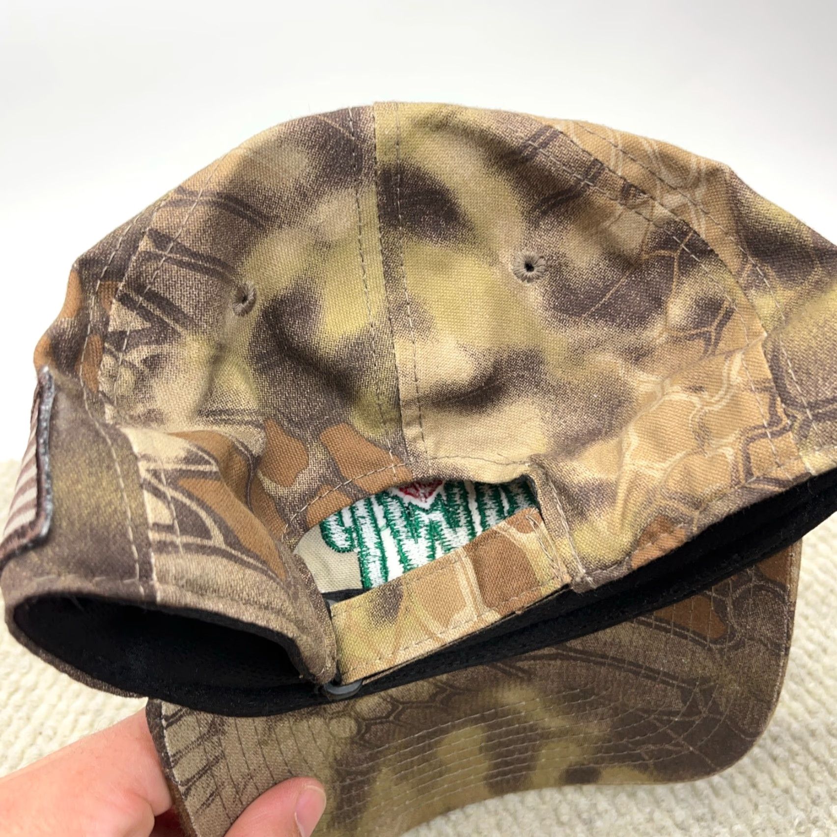 Vintage Allegheny Wood Products Hat Cap Kriptek Camo Strap Back Dad Hunting AWP Size ONE SIZE - 7 Thumbnail