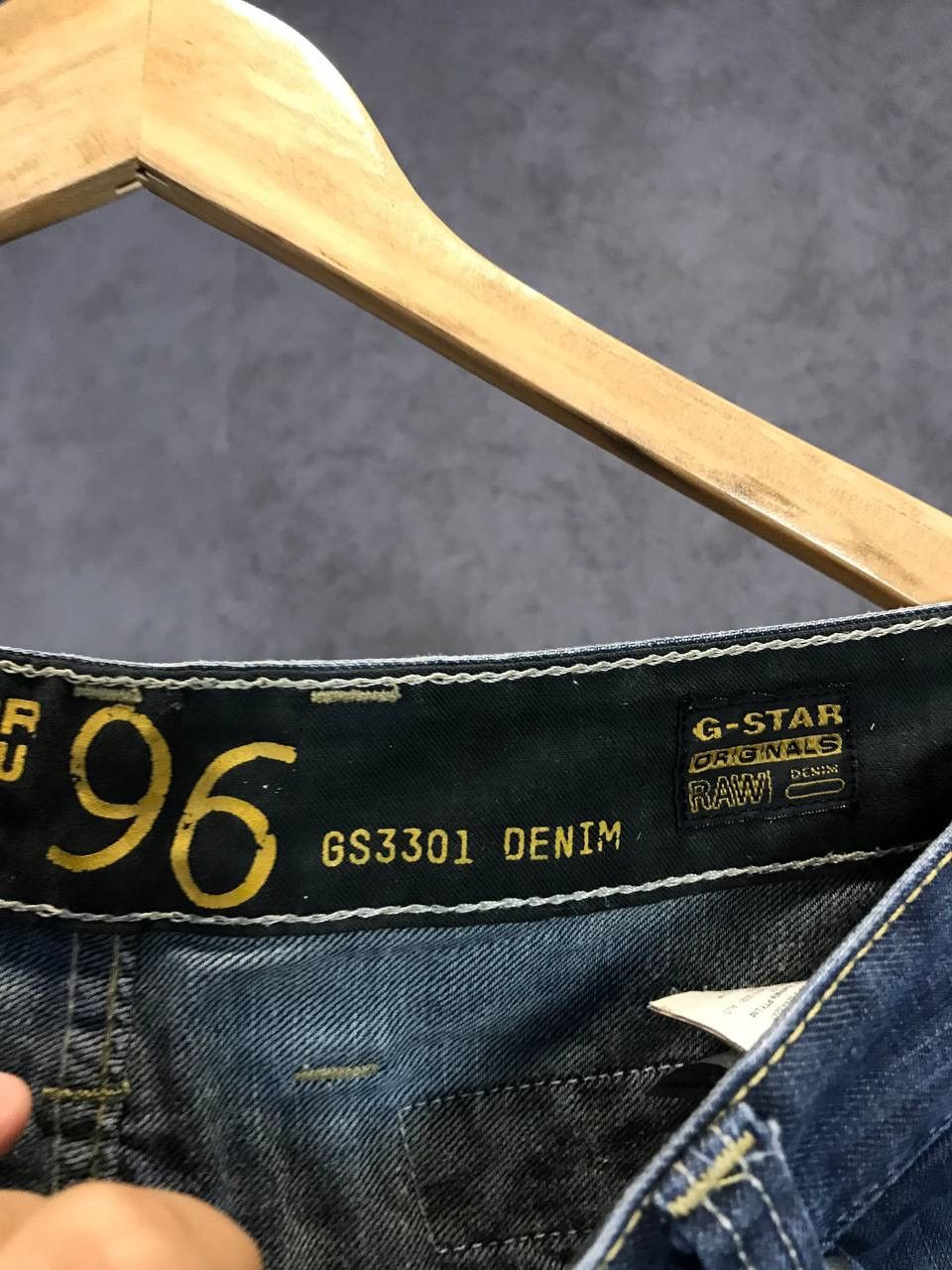 G-Star G Star Raw vintage biker distressed denim jeans Size US 34 / EU 50 - 5 Thumbnail